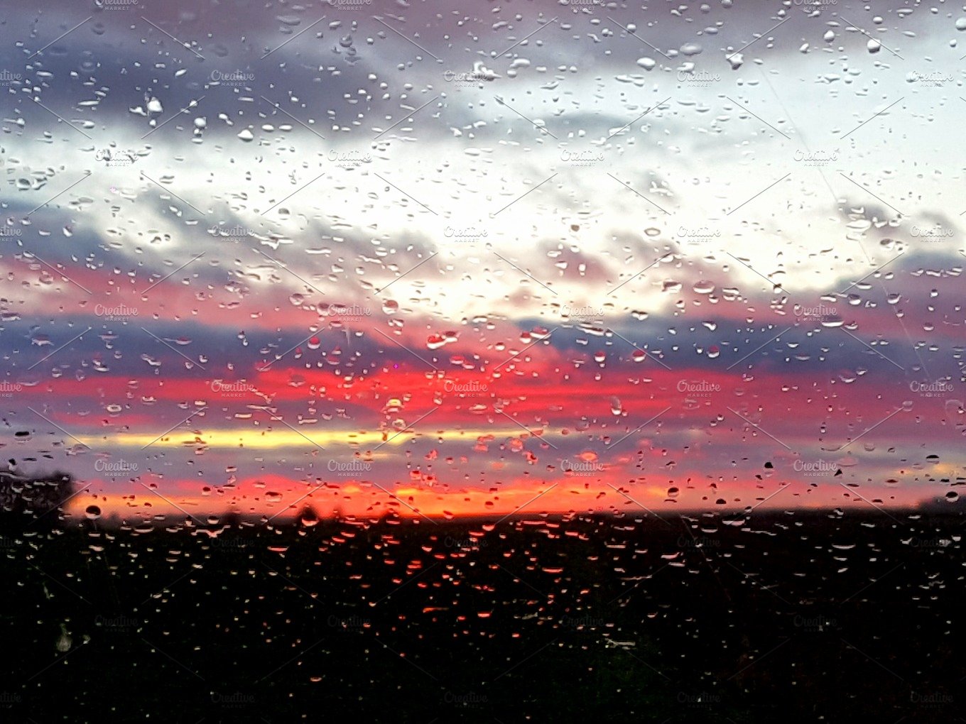 Sunset Rain Wallpapers