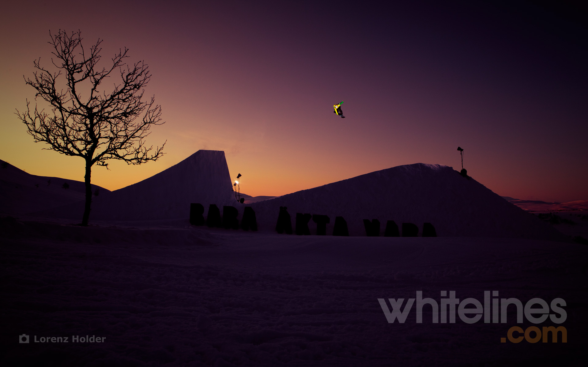 Sunset Snowboarding Wallpapers