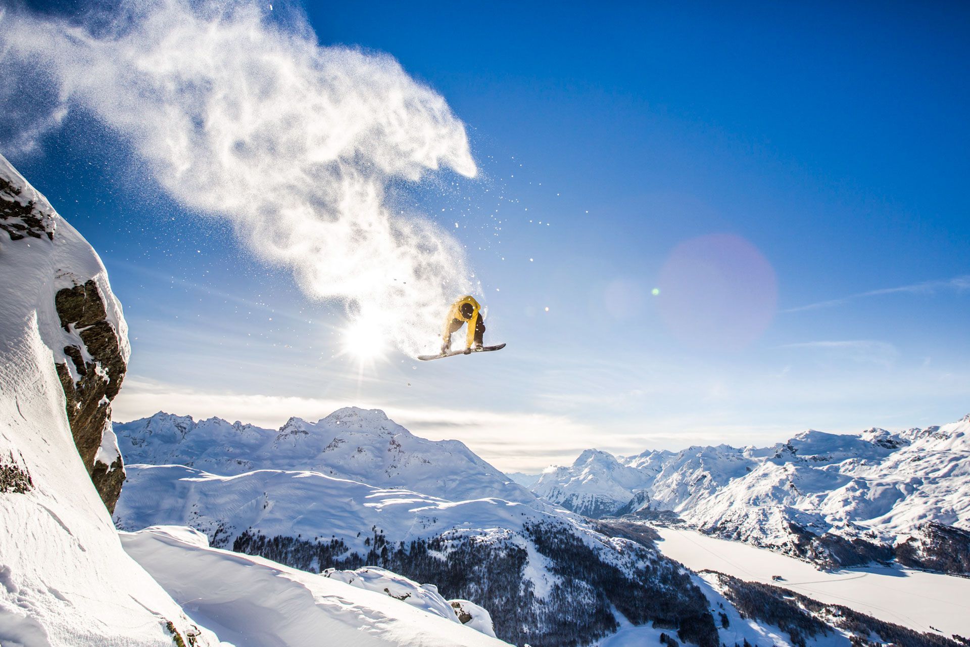 Sunset Snowboarding Wallpapers