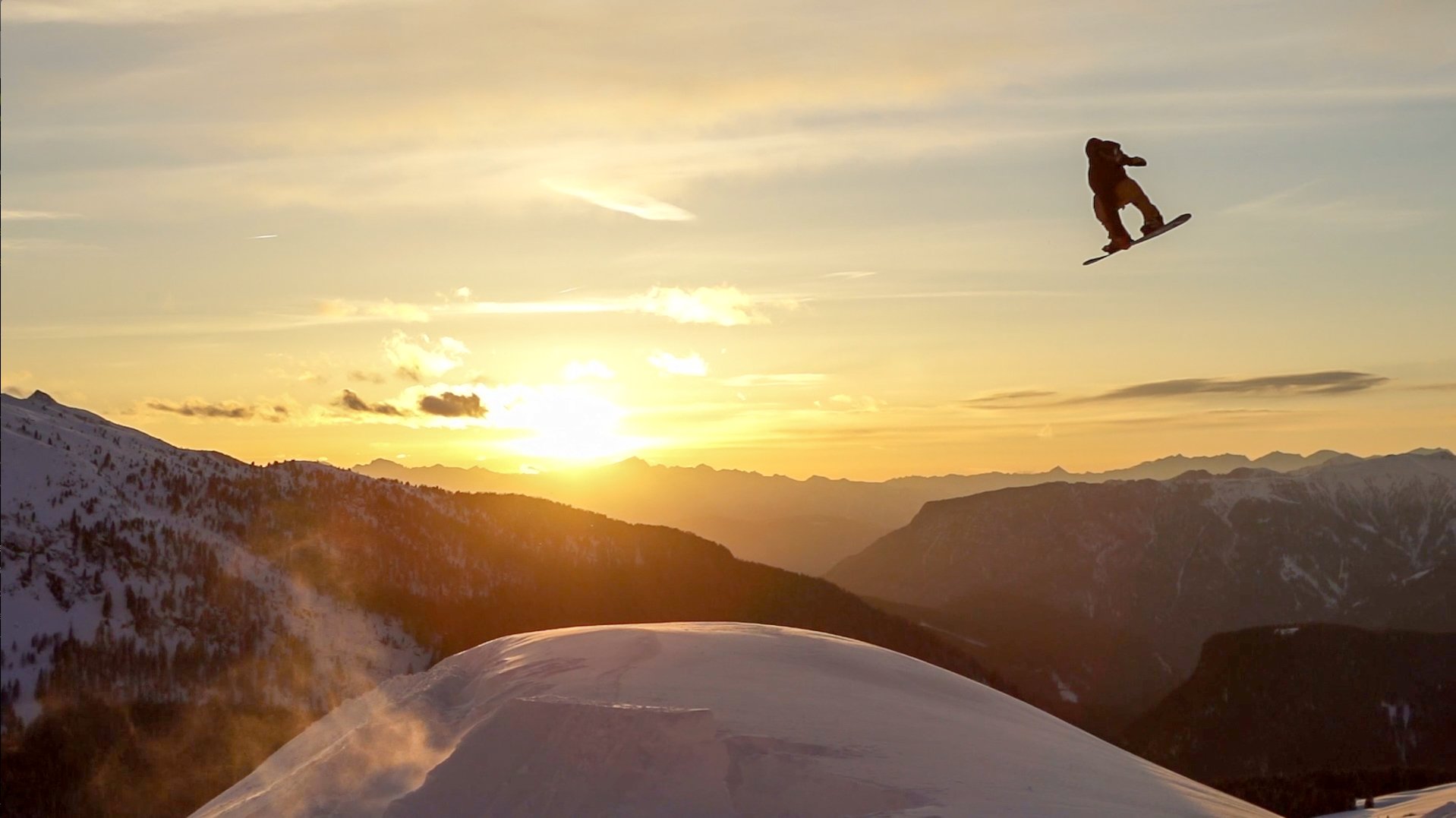 Sunset Snowboarding Wallpapers