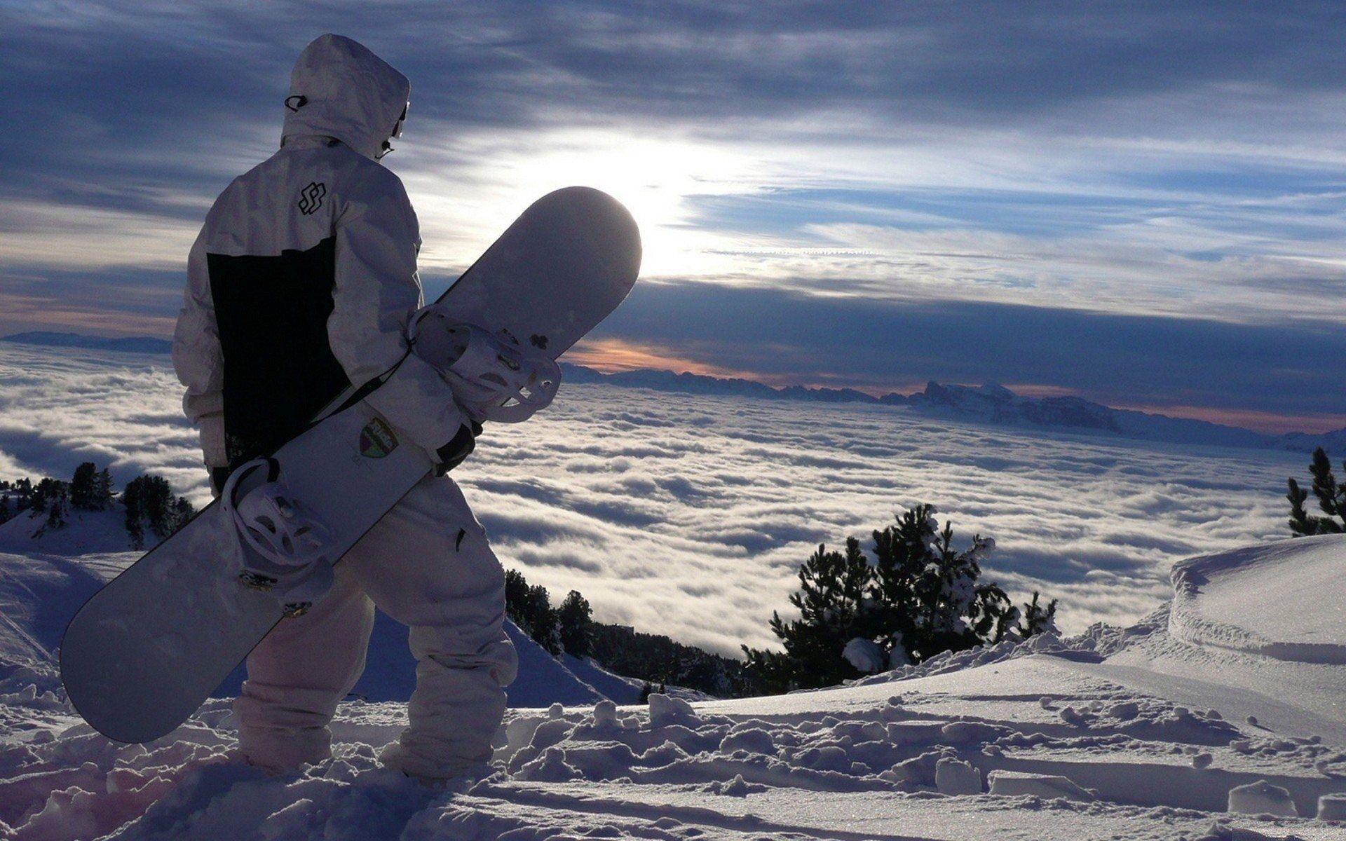 Sunset Snowboarding Wallpapers