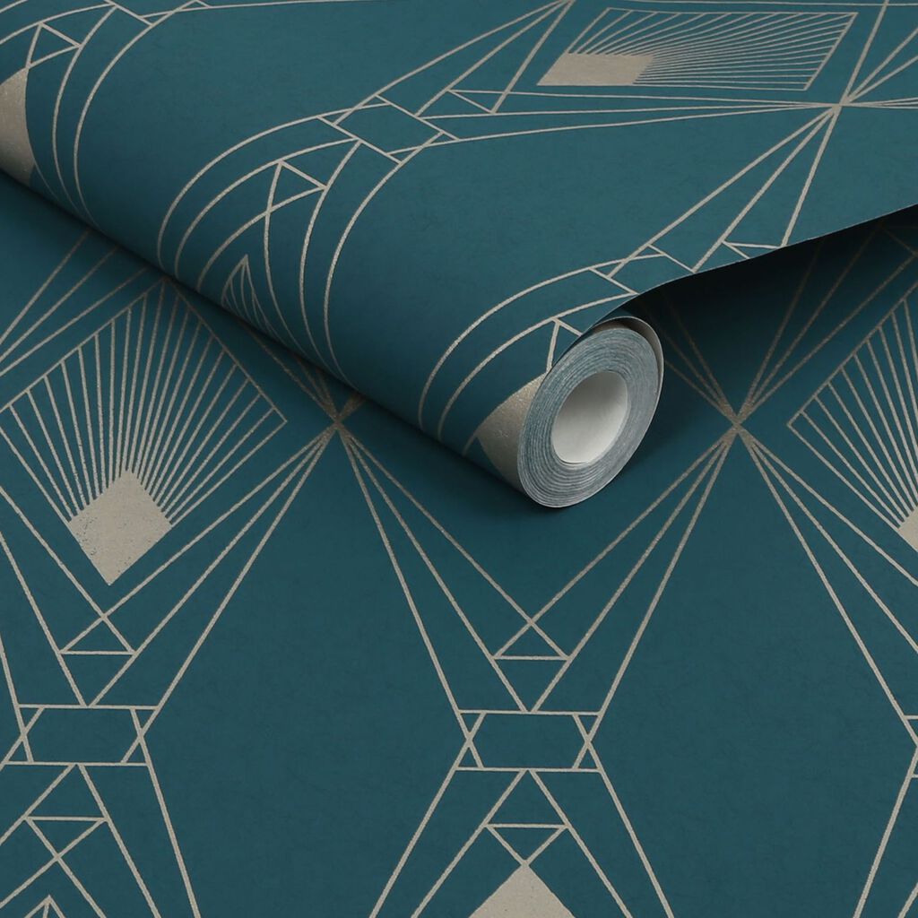 Teal Geometric Wallpapers