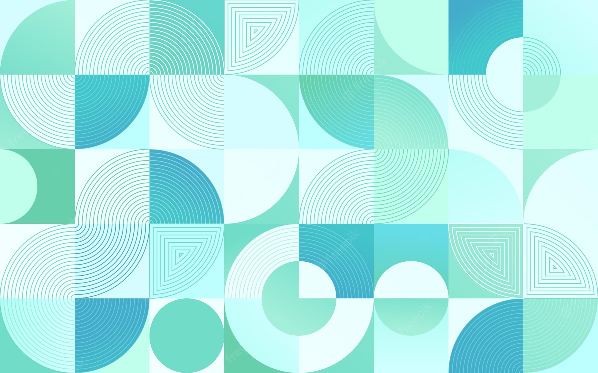 Teal Geometric Wallpapers