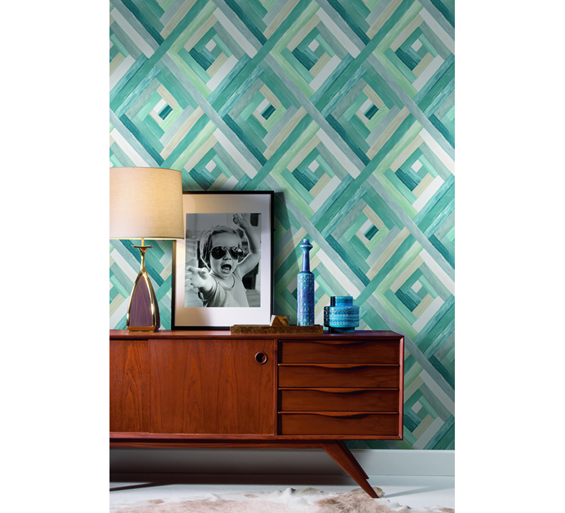 Teal Geometric Wallpapers