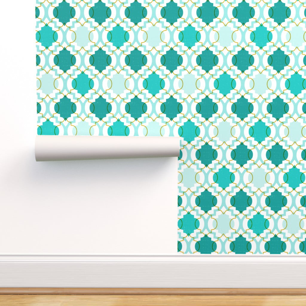 Teal Moroccan Wallpapers