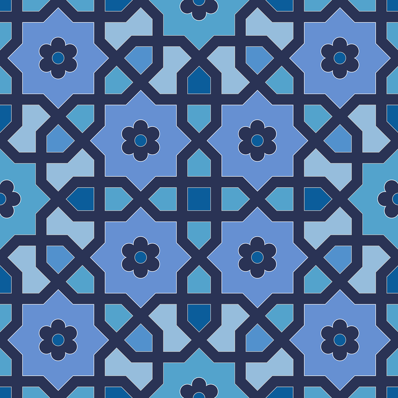 Teal Moroccan Wallpapers