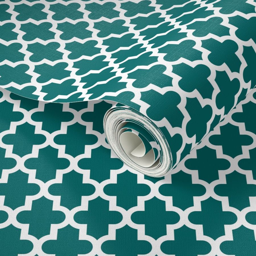 Teal Moroccan Wallpapers