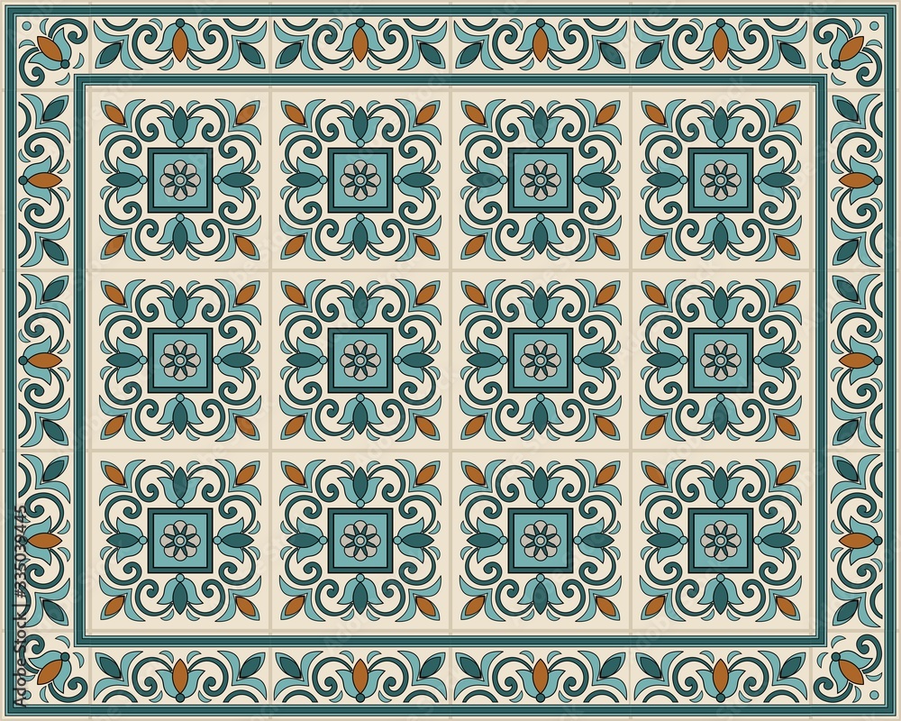 Teal Moroccan Wallpapers