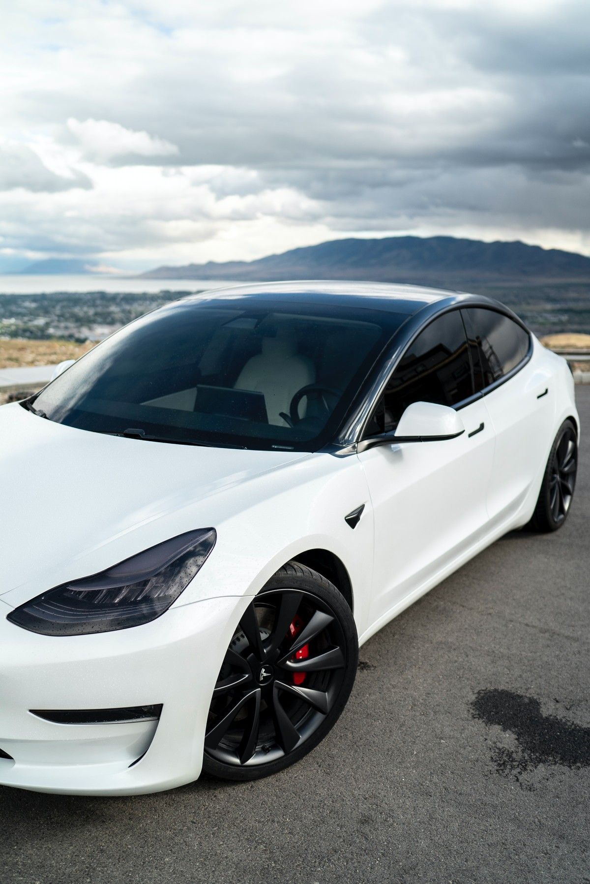 Tesla Model 3 White Wallpapers