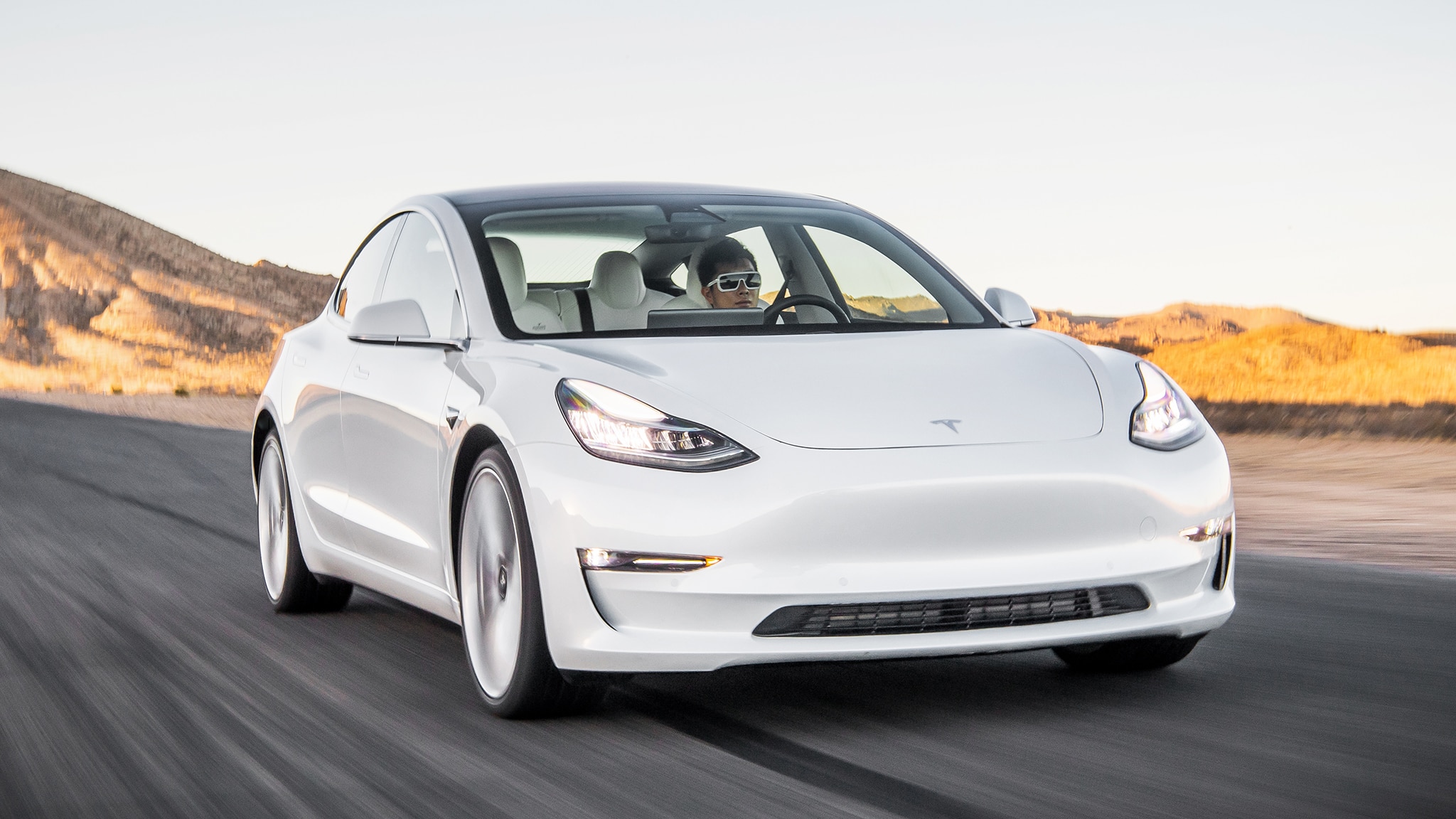 Tesla Model 3 White Wallpapers