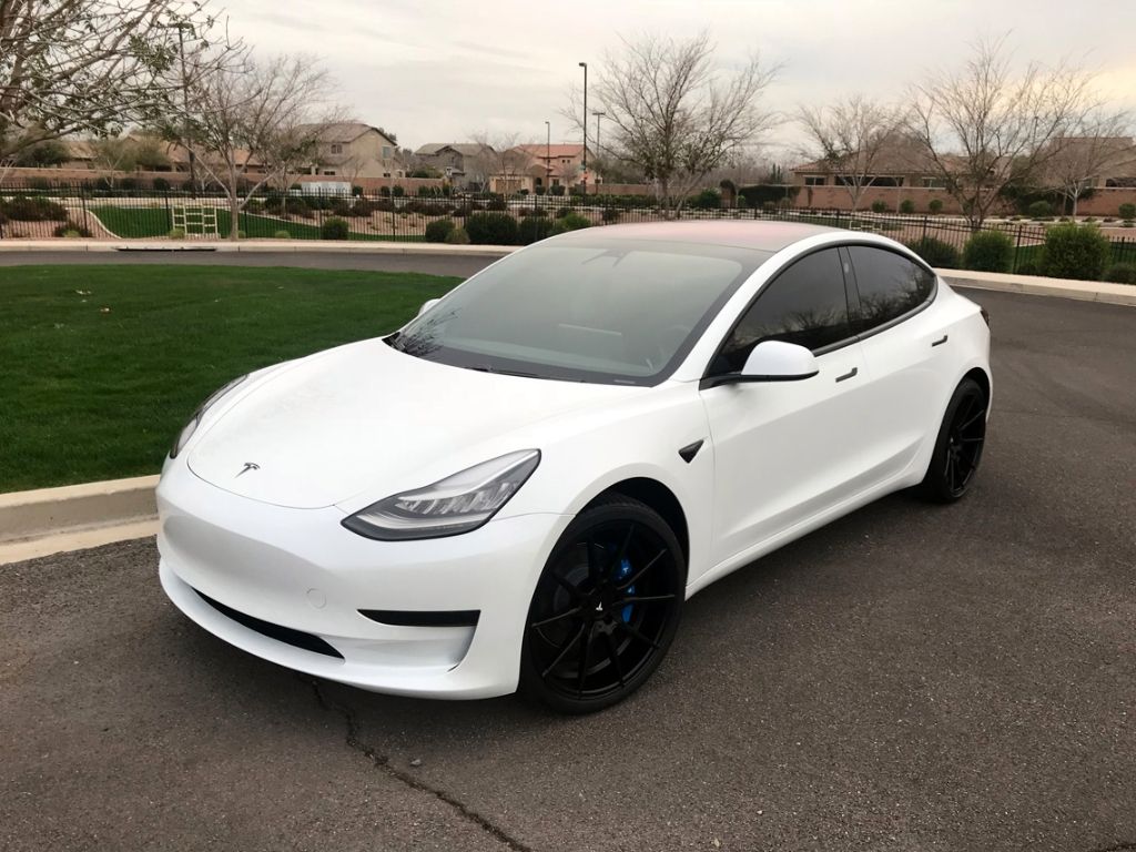 Tesla Model 3 White Wallpapers