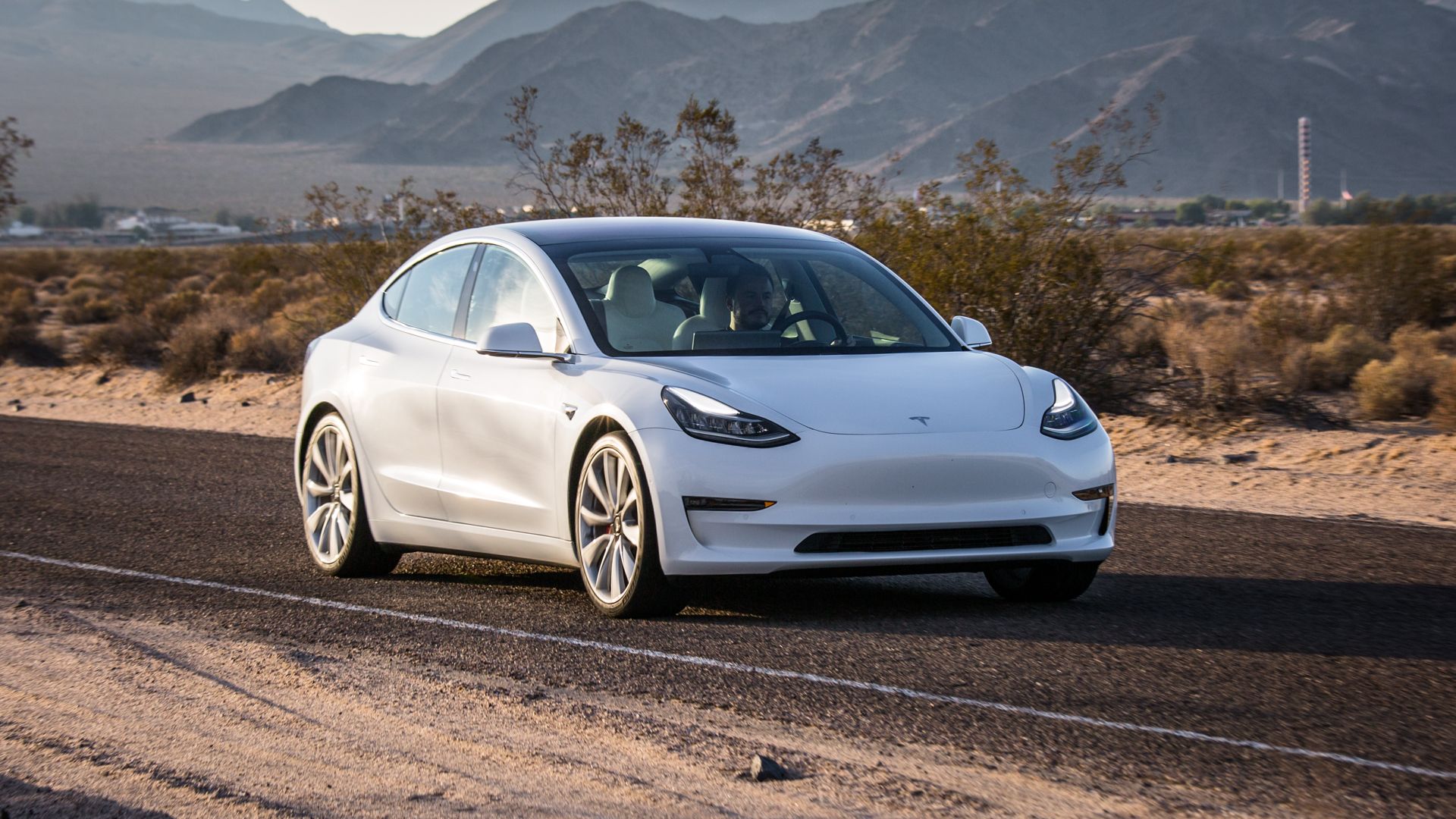 Tesla Model 3 White Wallpapers