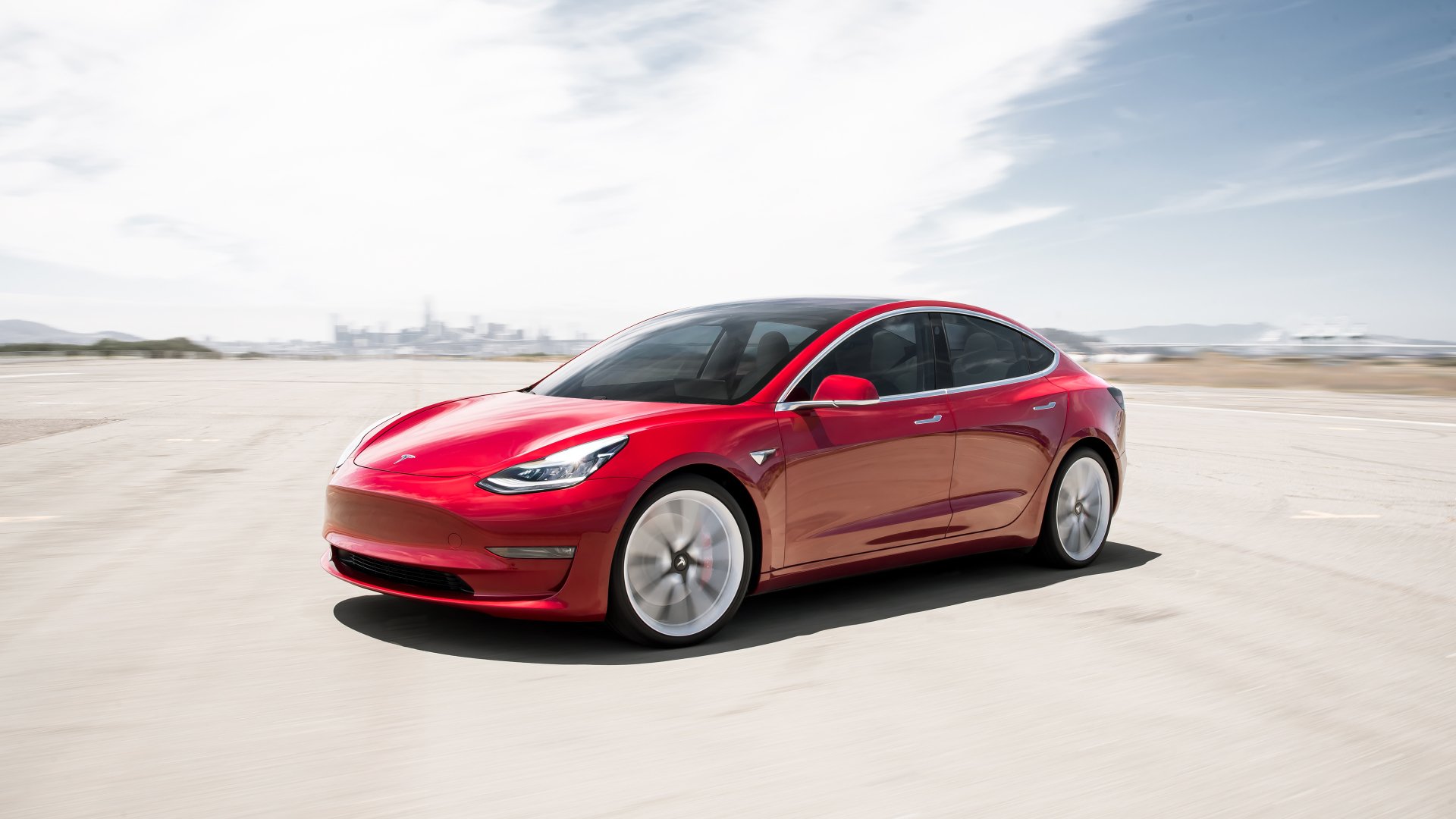 Tesla Model 3 White Wallpapers