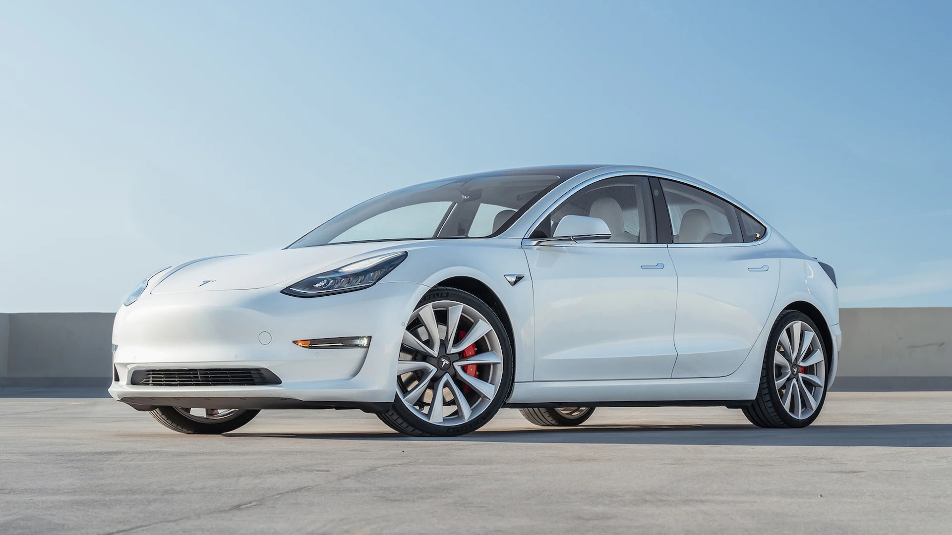 Tesla Model 3 White Wallpapers