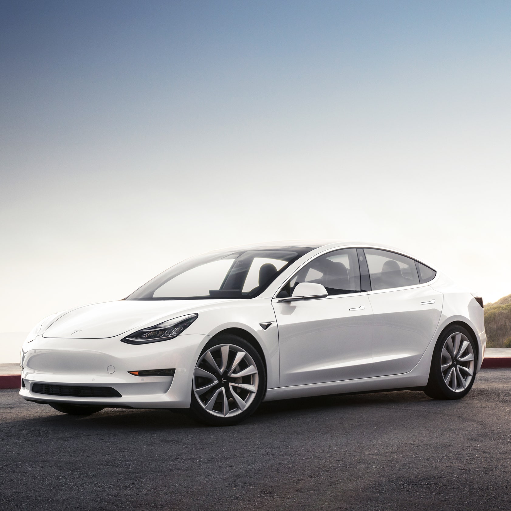 Tesla Model 3 White Wallpapers