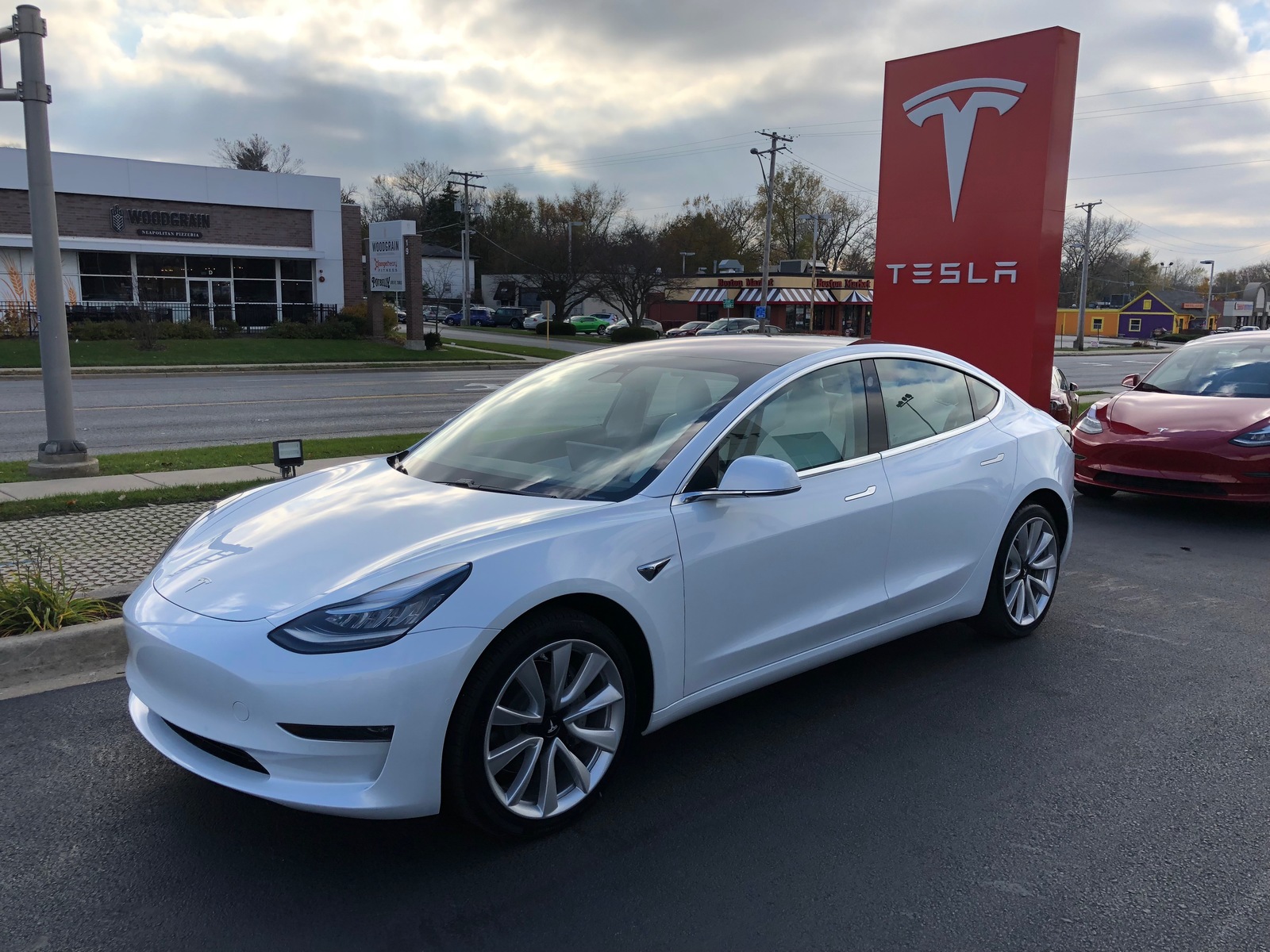 Tesla Model 3 White Wallpapers