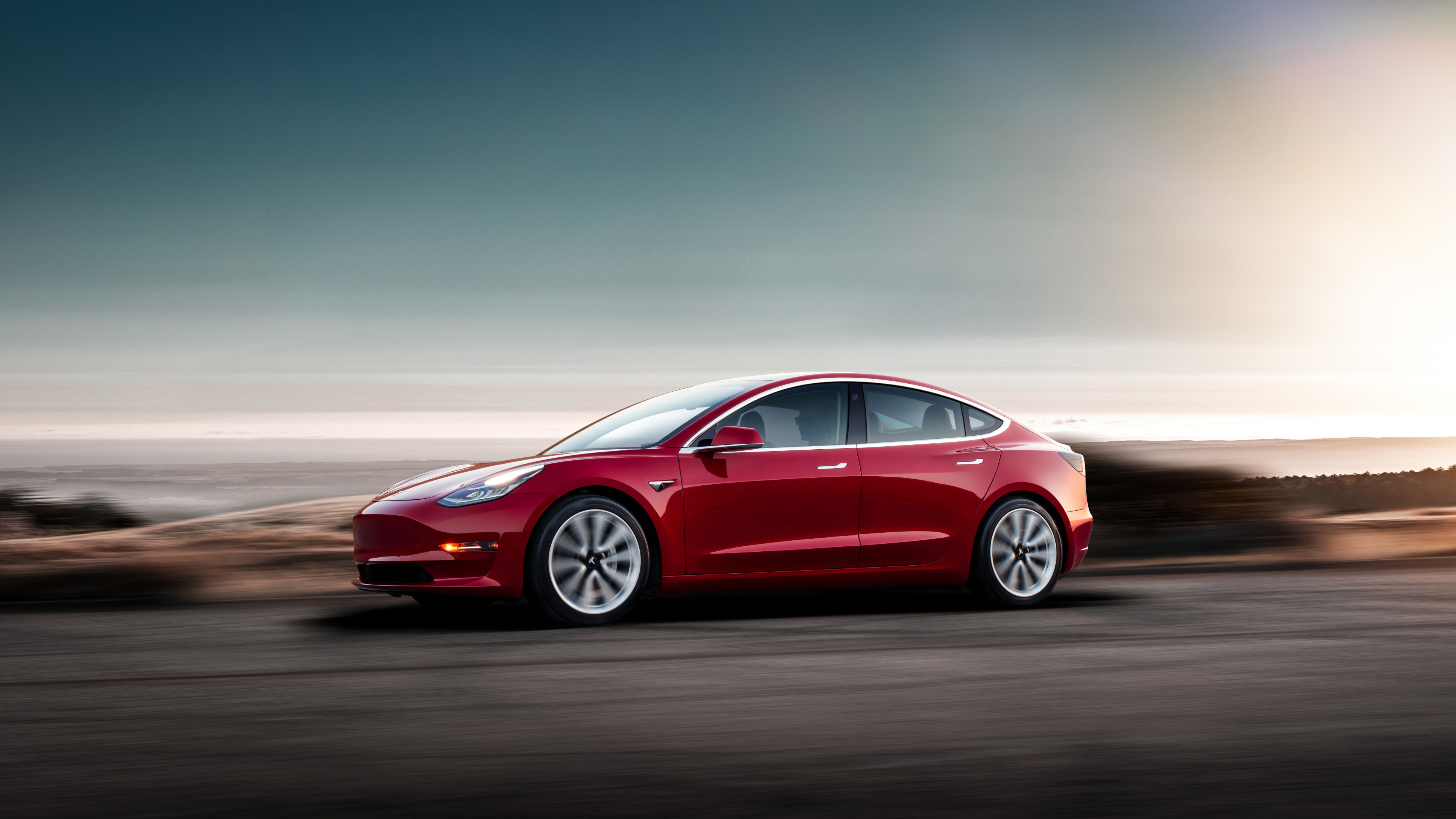 Tesla Model 3 White Wallpapers