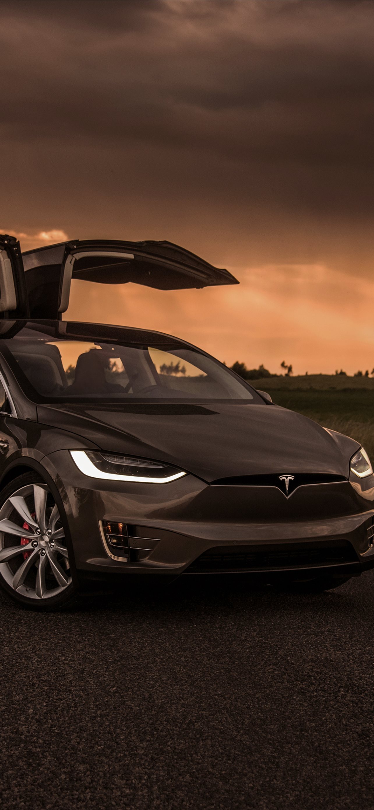 Tesla Model X Iphone Wallpapers