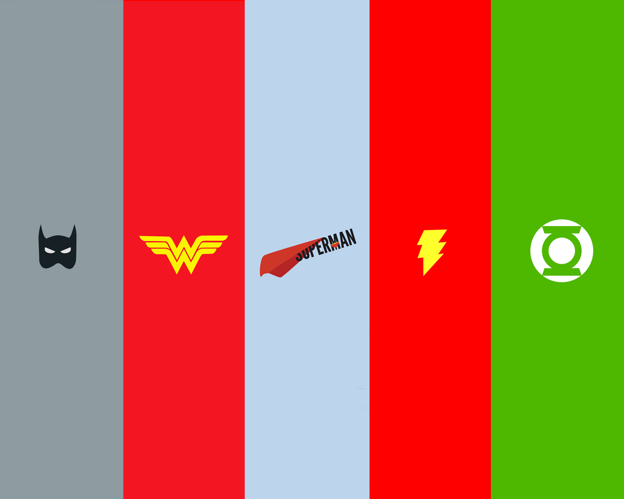 The Justice League Logos Wallpapers