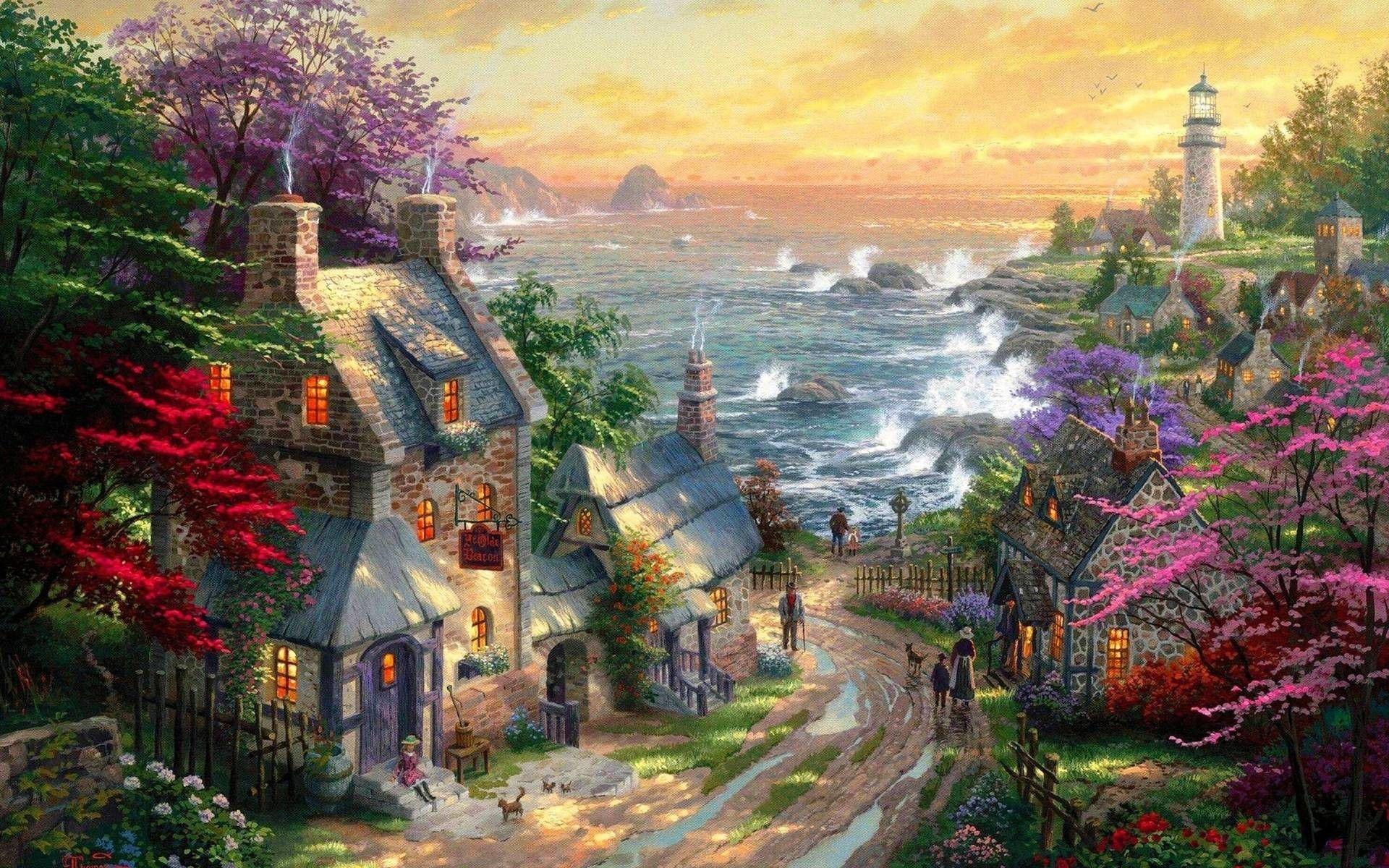 Thomas Kinkade For Phone Wallpapers