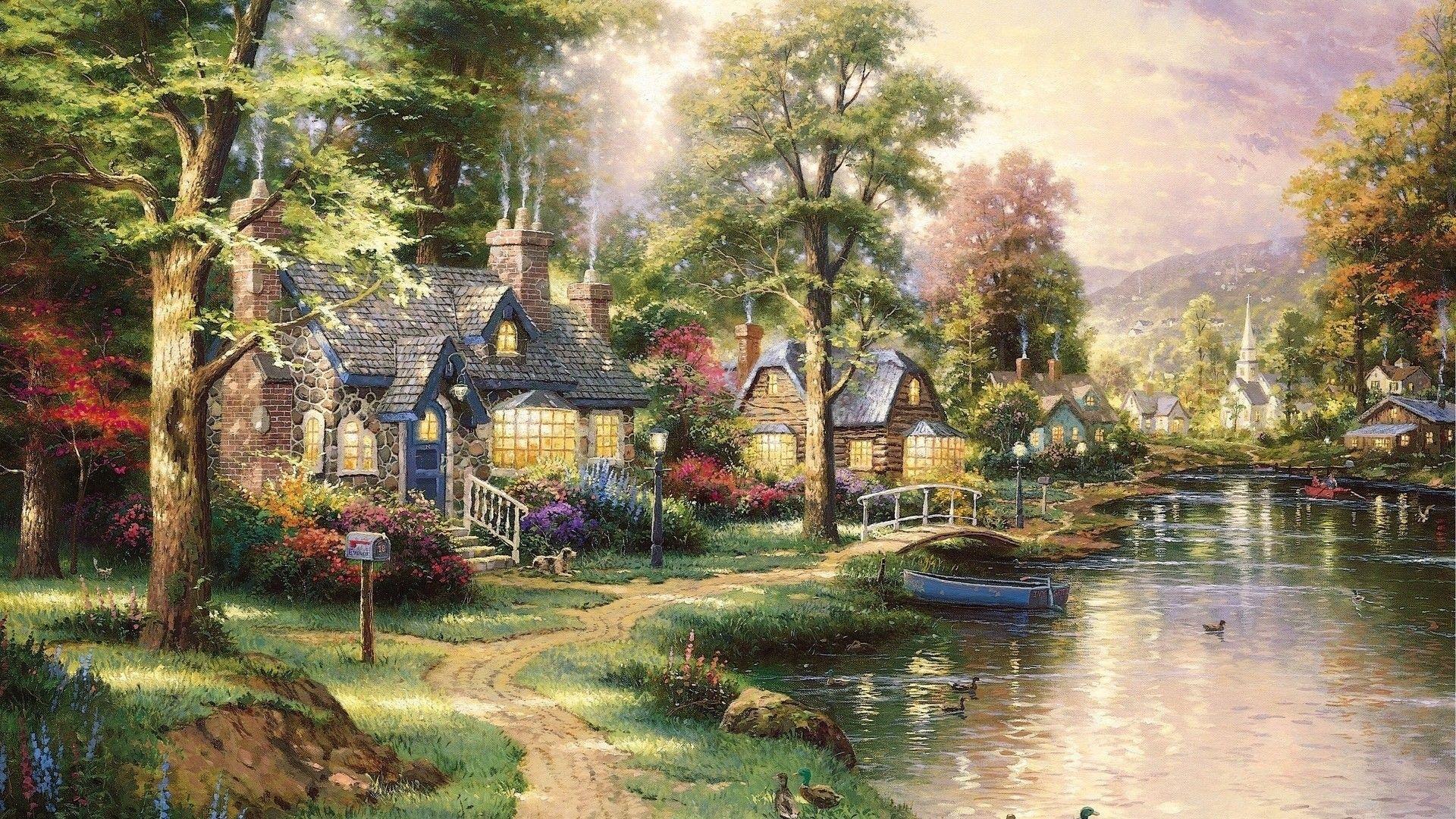 Thomas Kinkade For Phone Wallpapers