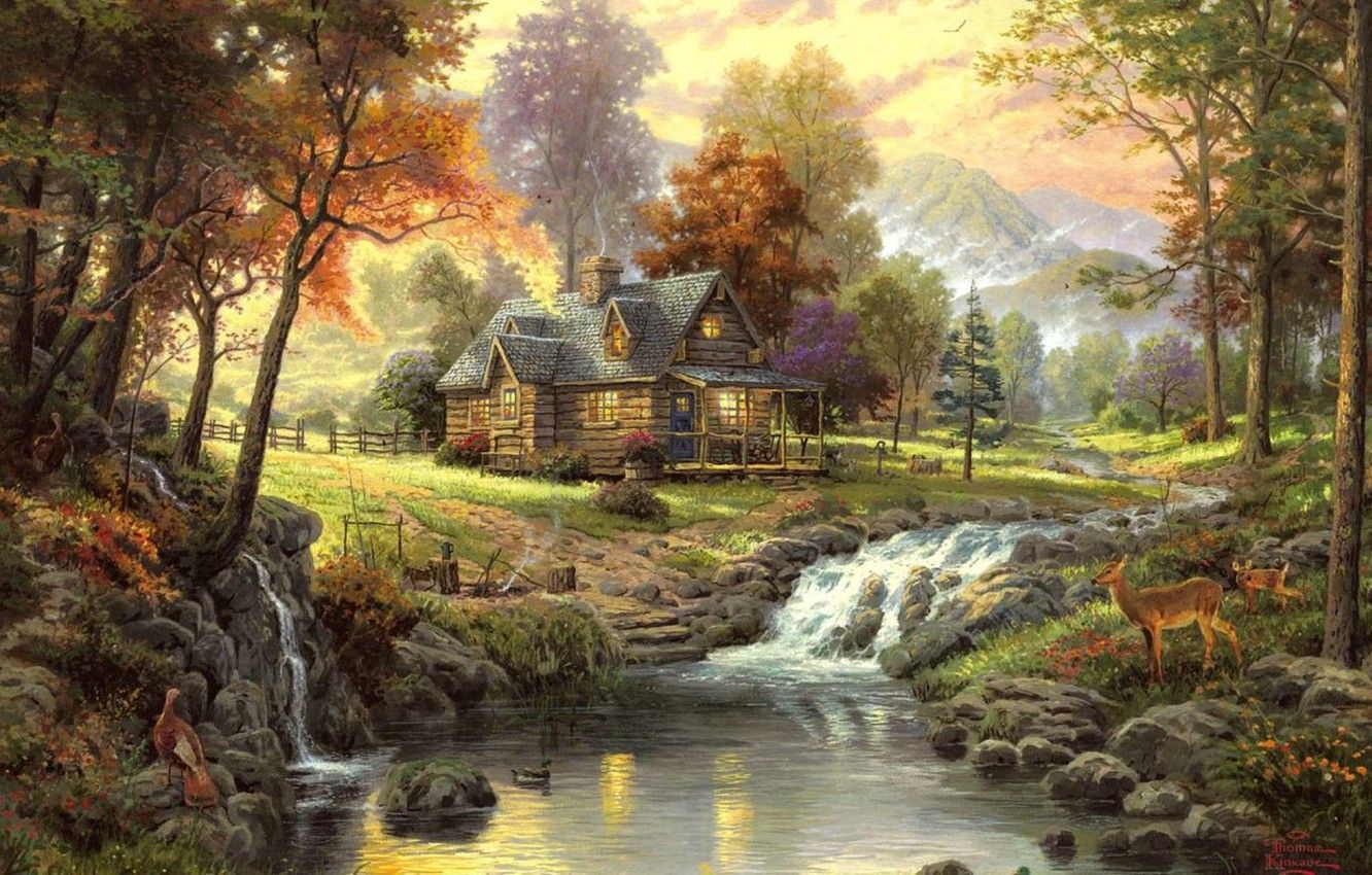 Thomas Kinkade For Phone Wallpapers