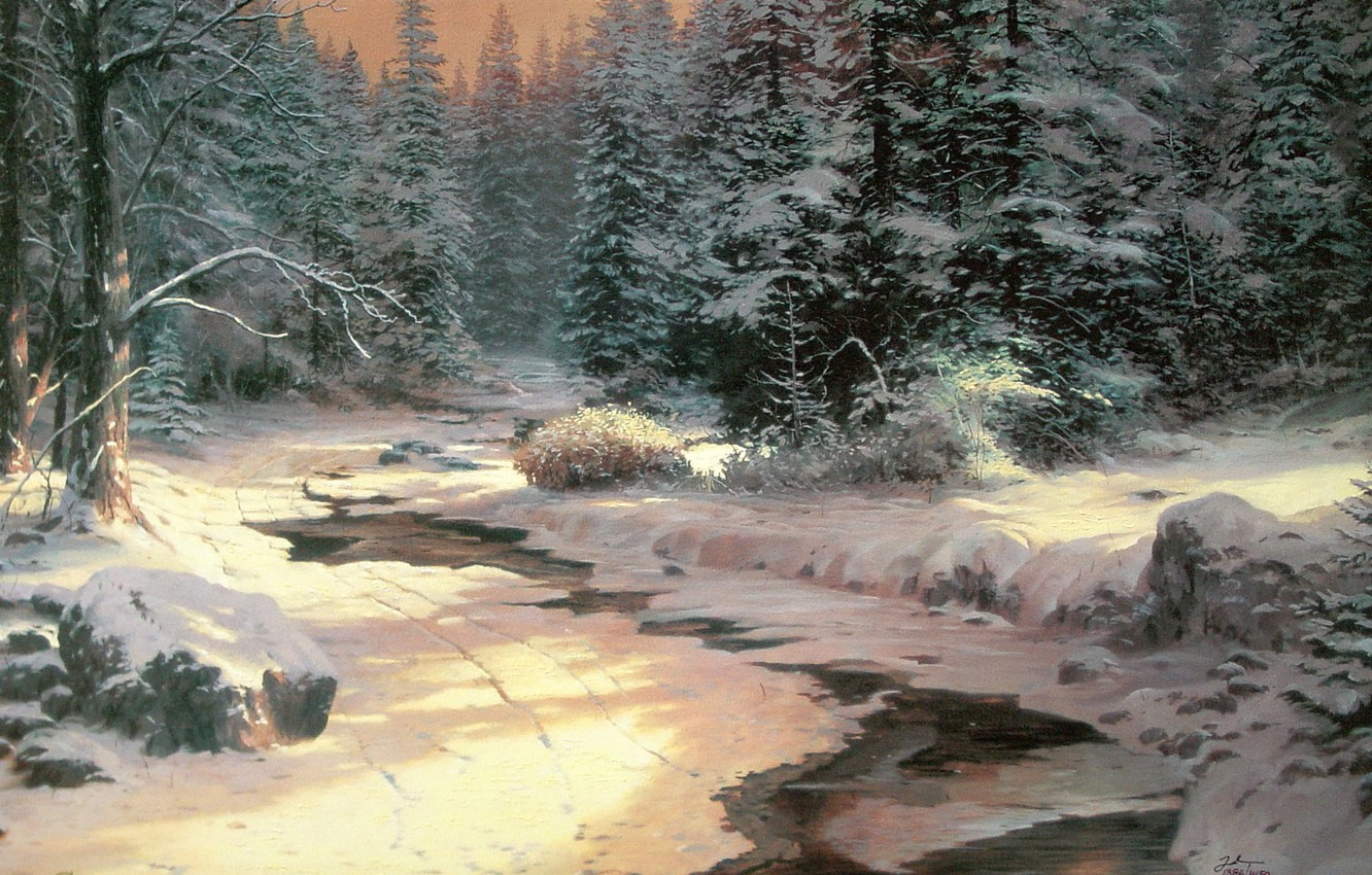 Thomas Kinkade Winter Wallpapers