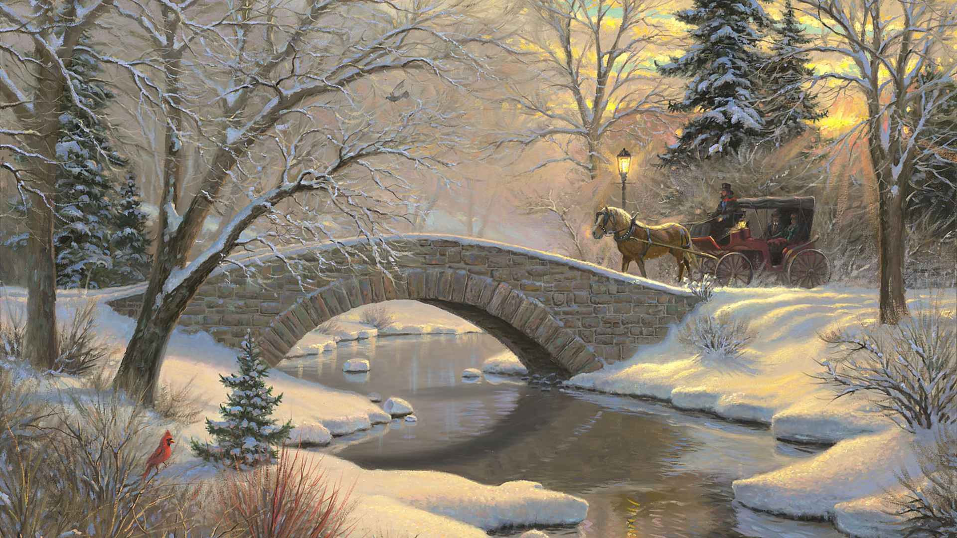 Thomas Kinkade Winter Wallpapers