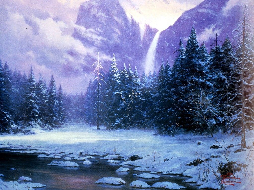 Thomas Kinkade Winter Wallpapers