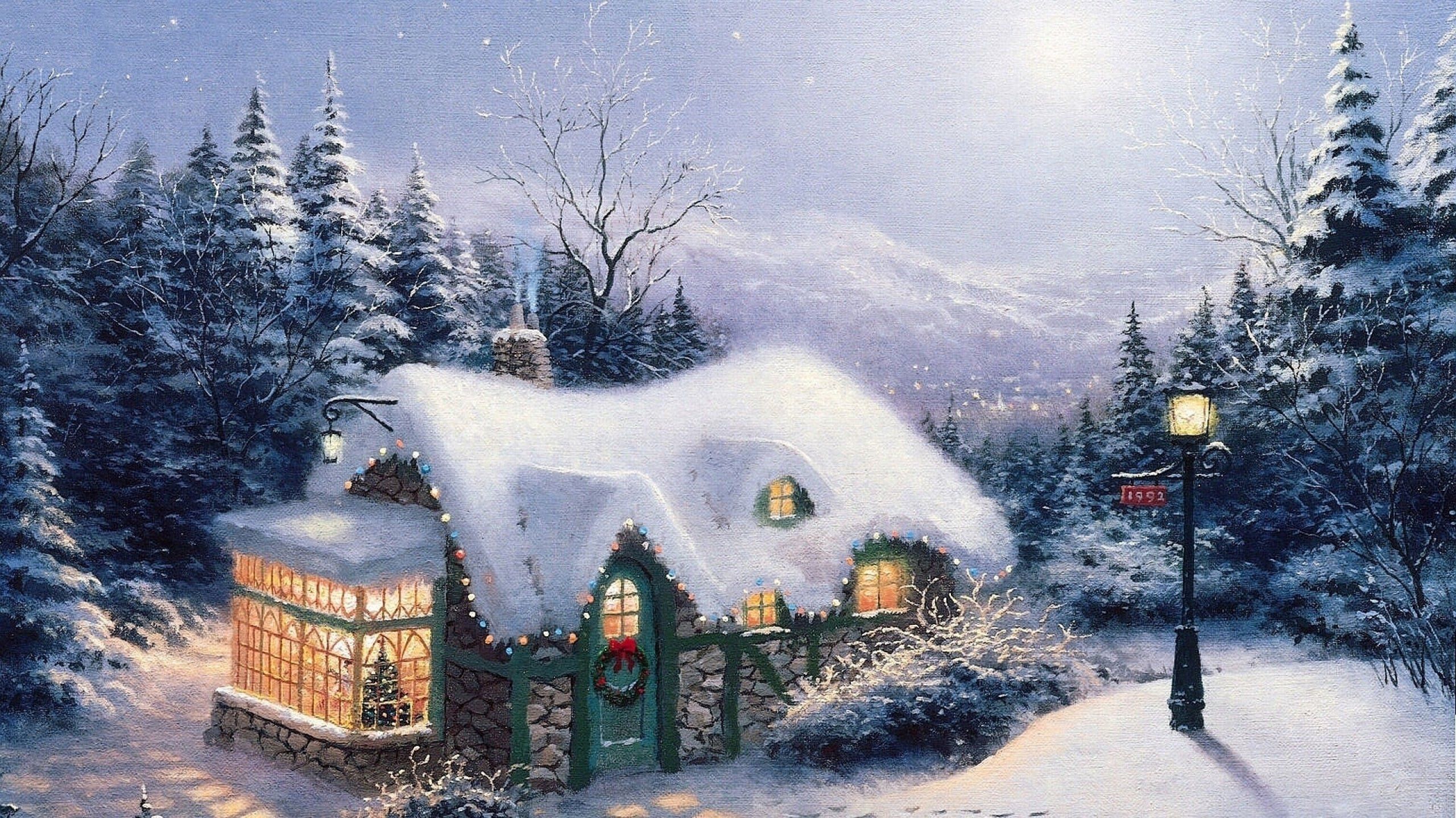 Thomas Kinkade Winter Wallpapers