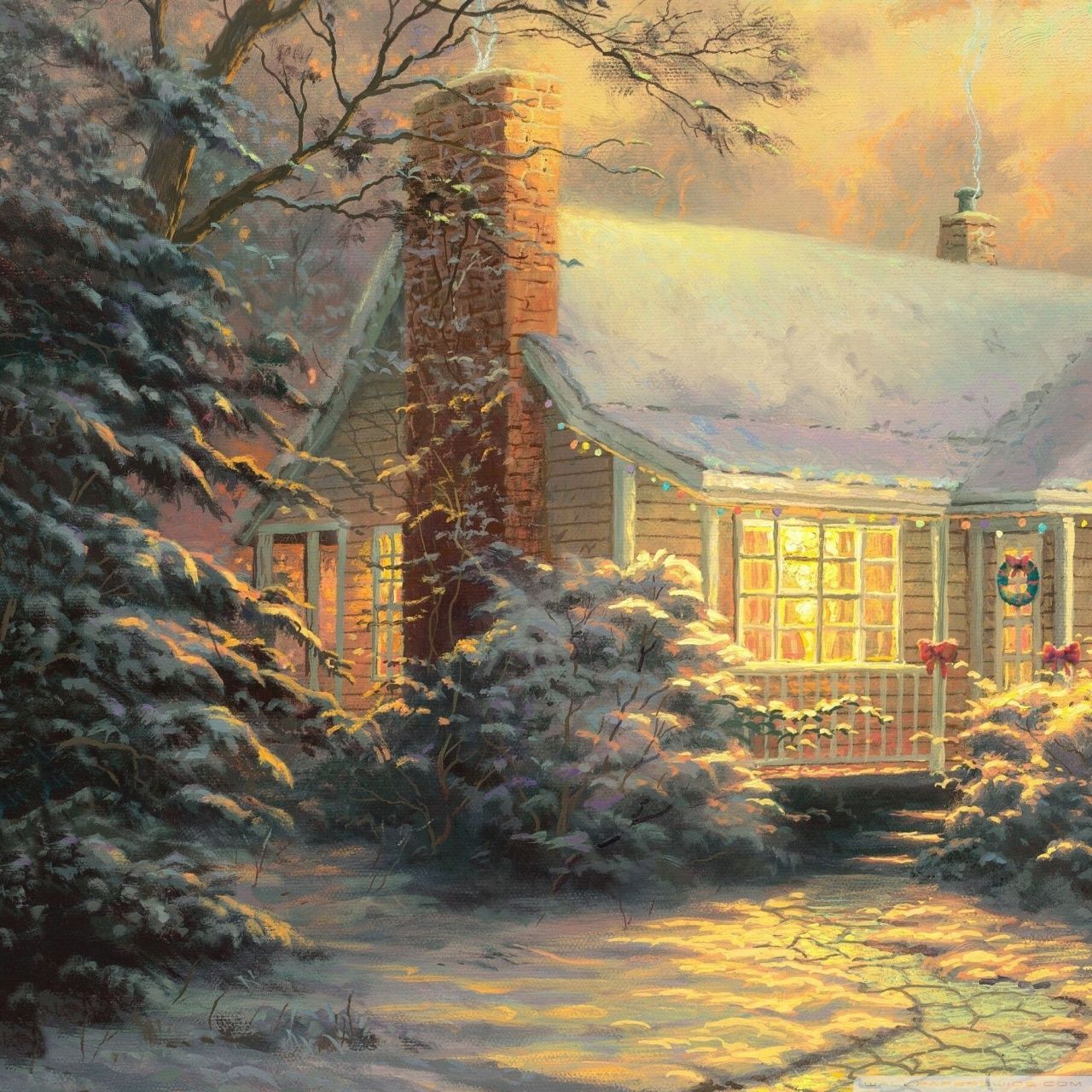 Thomas Kinkade Winter Wallpapers