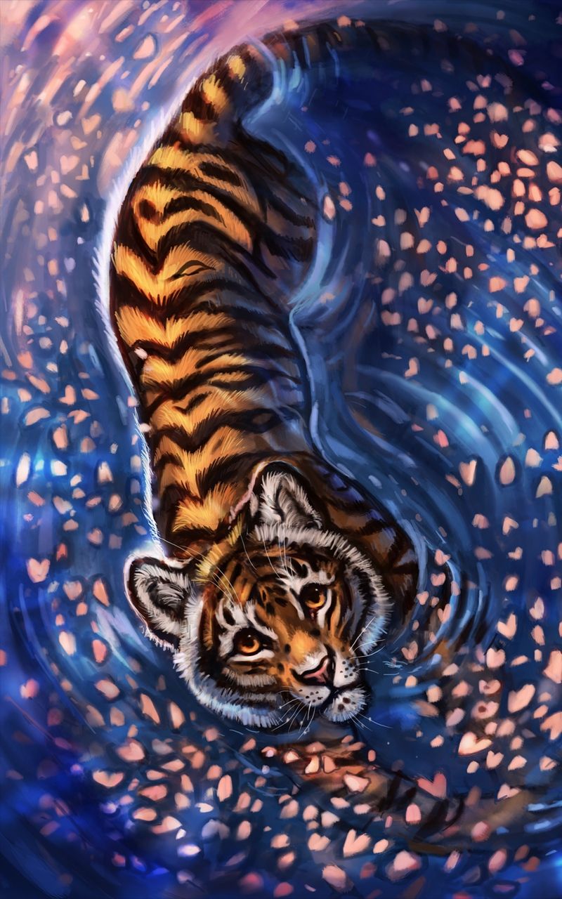 Tiger Galaxy Wallpapers