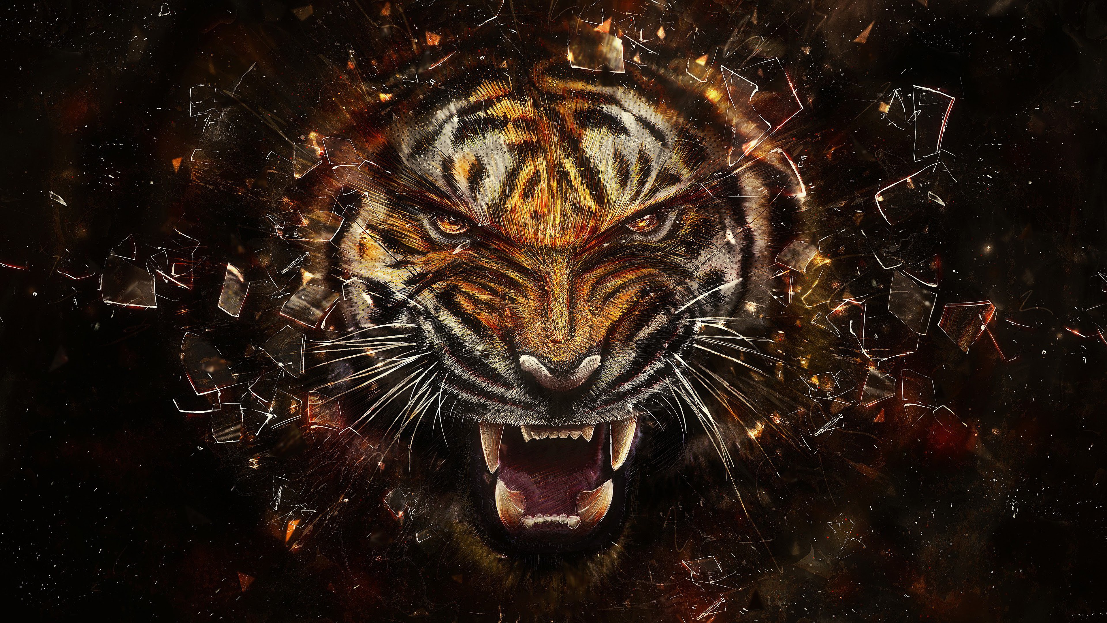 Tiger Roaring Wallpapers