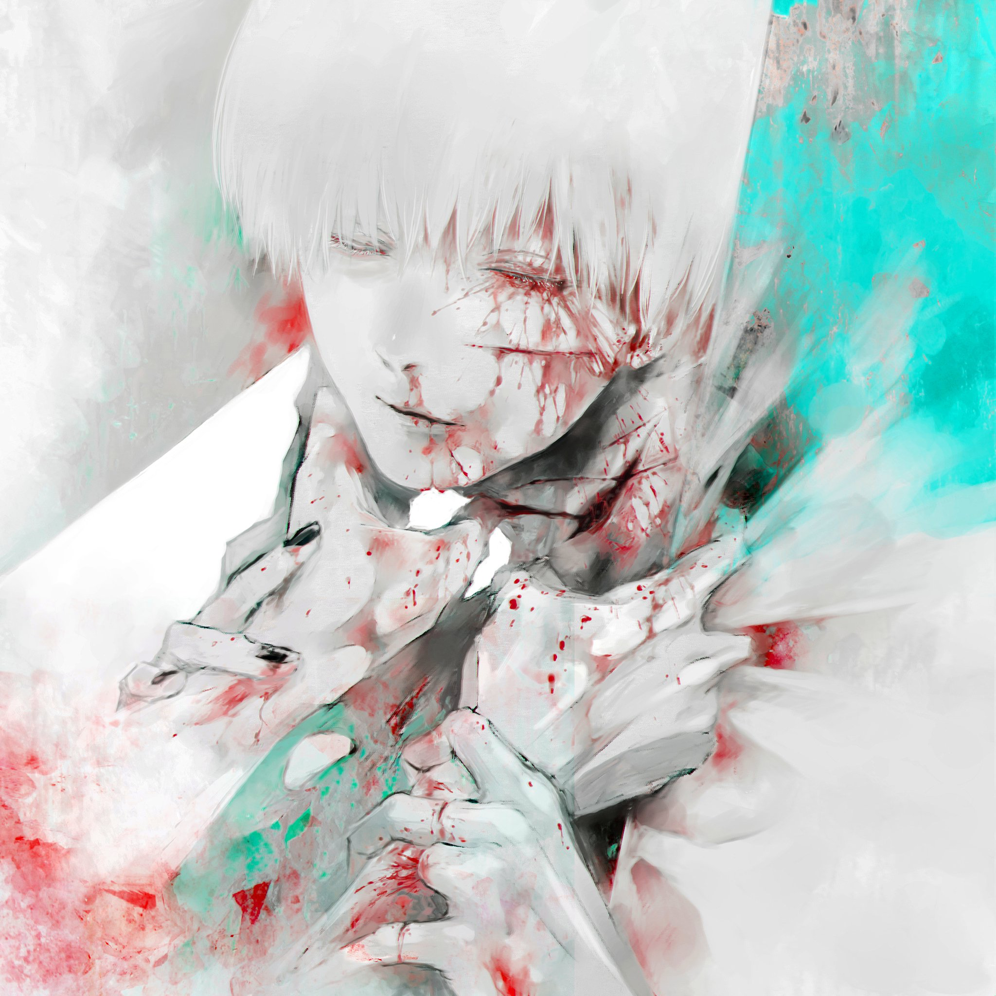 Tokyo Ghoul Watercolor Wallpapers