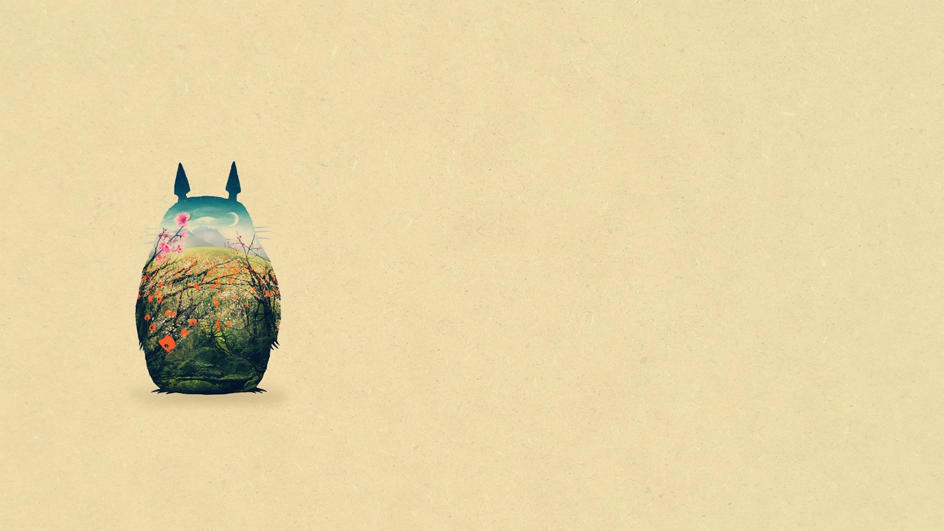 Totoro Minimalist Wallpapers