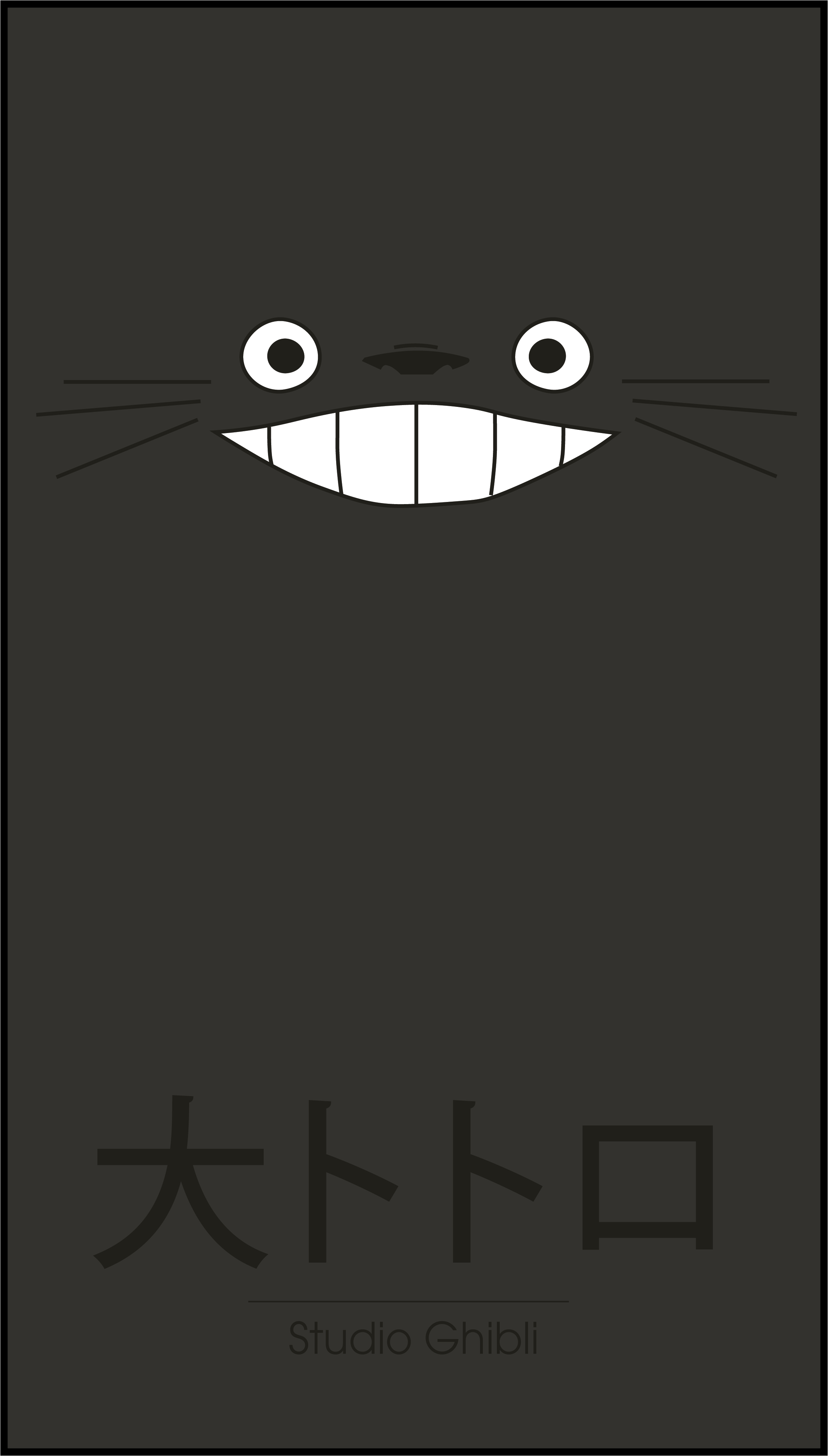 Totoro Minimalist Wallpapers