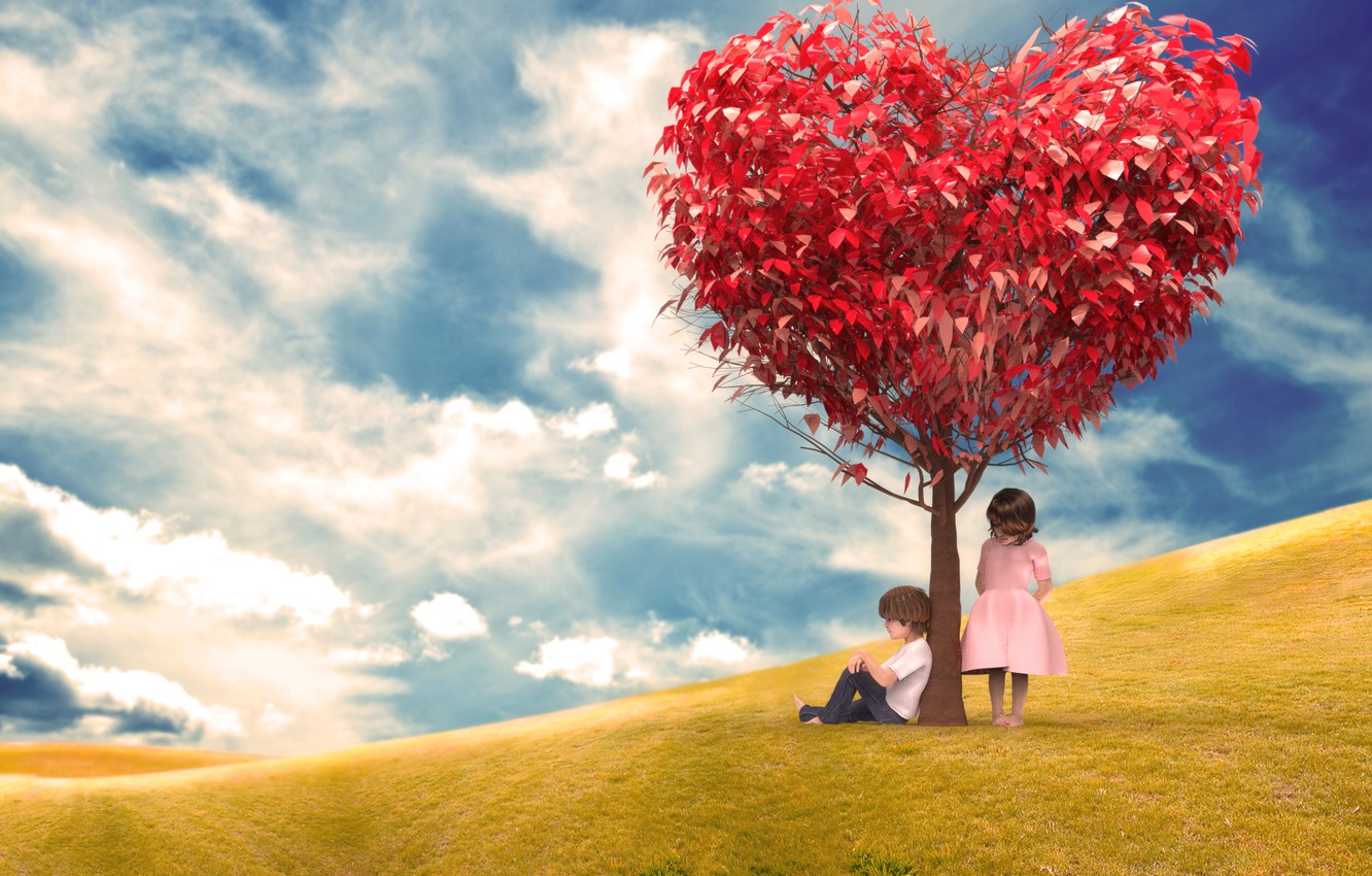 Tree For Love Wallpapers