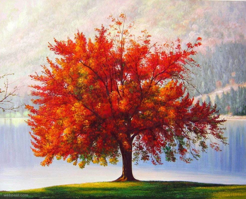 Tree Painting Images Wallpapers