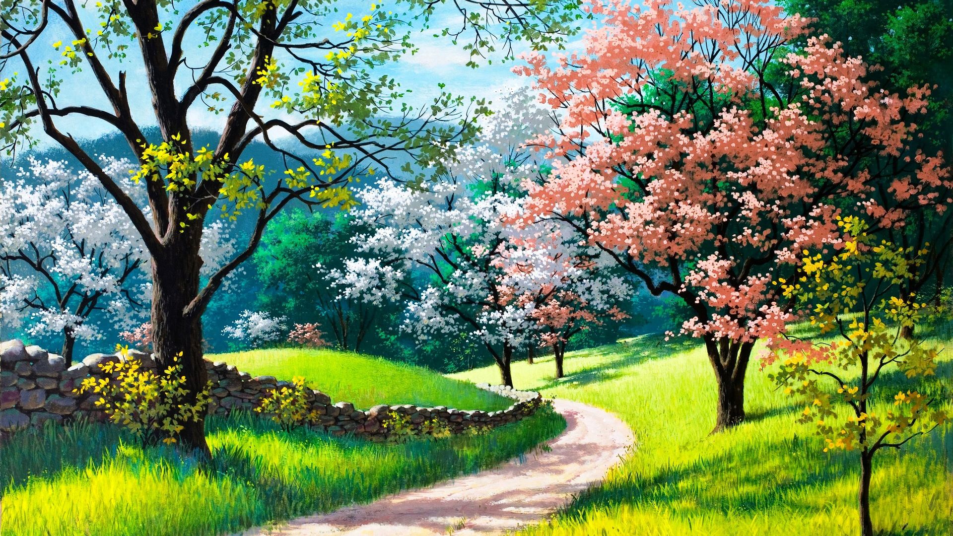 Tree Painting Images Wallpapers