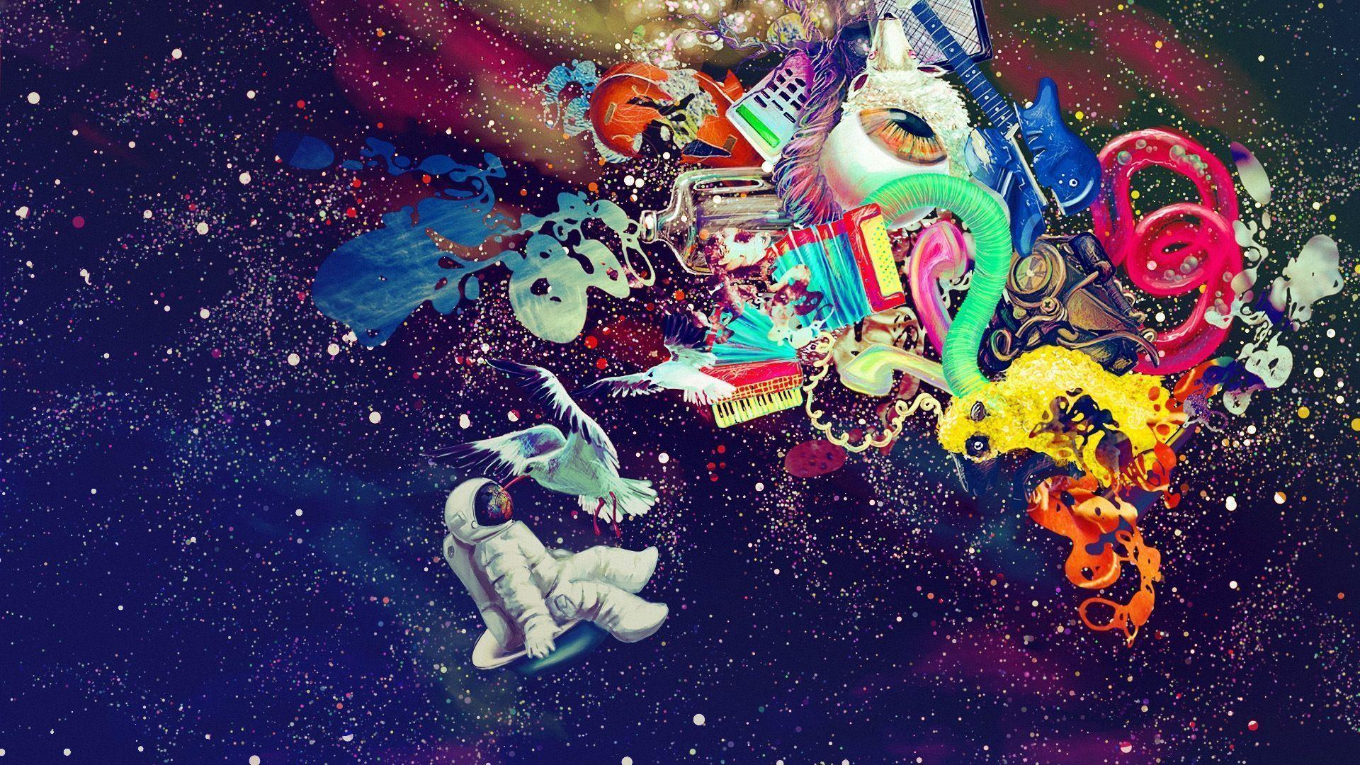 Trippy Aesthetic Smoke Trippy Stoned Animated Characters Wallpapers