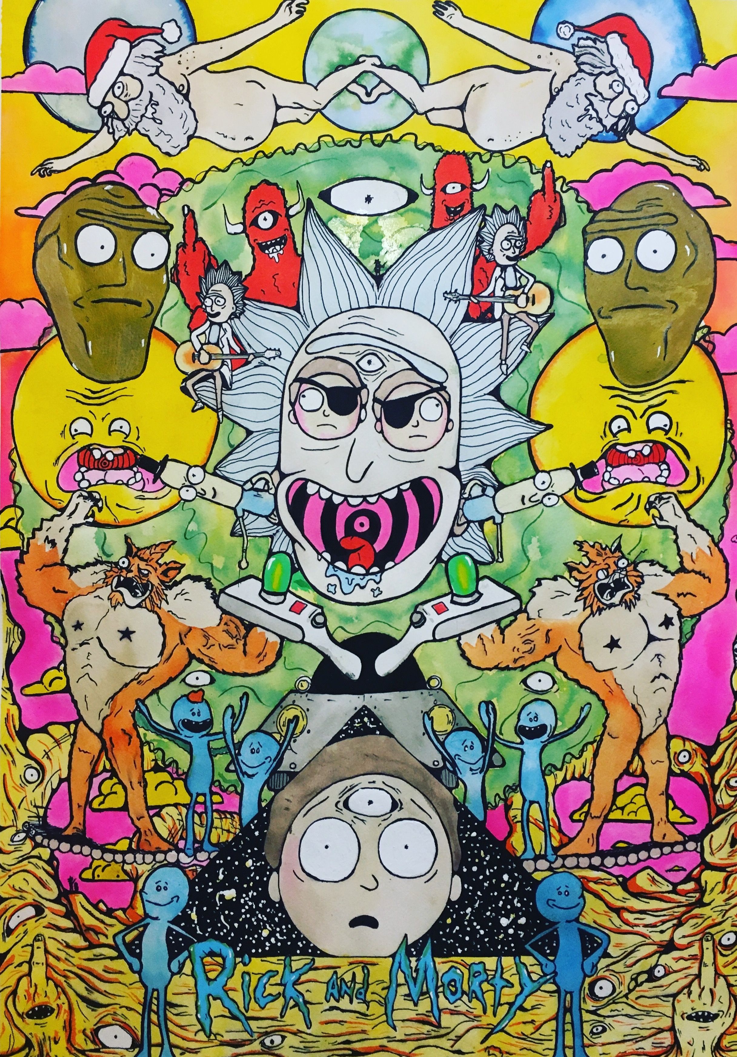 Trippy Aesthetic Smoke Trippy Stoned Animated Characters Wallpapers