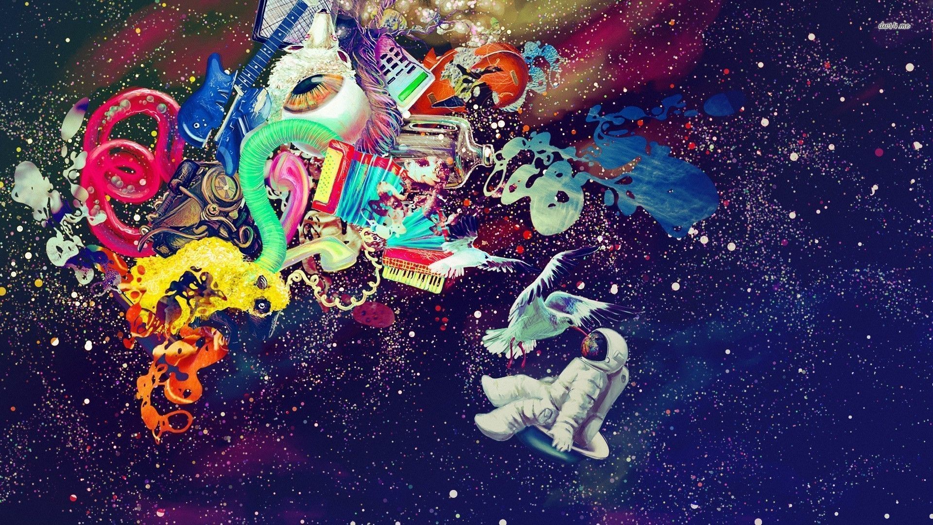 Trippy Astronaut Wallpapers