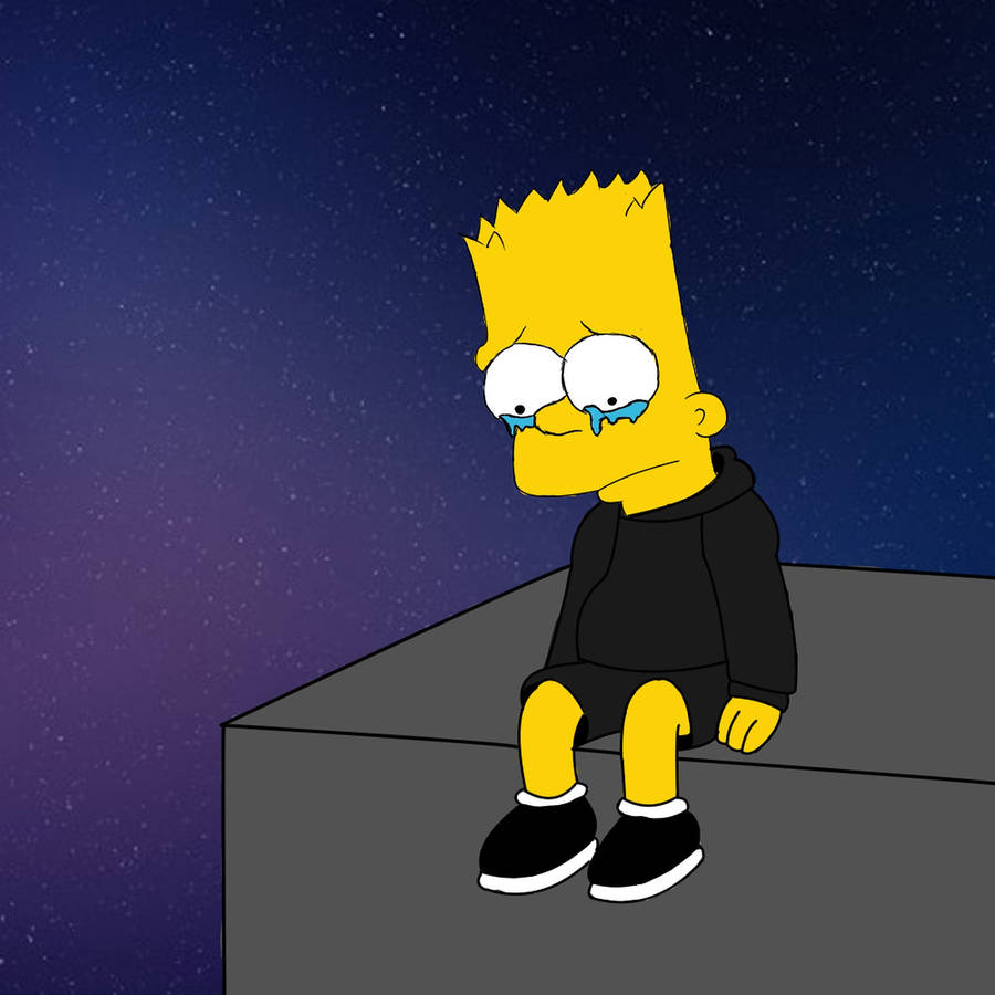 Trippy Bart Simpson Drawing Wallpapers