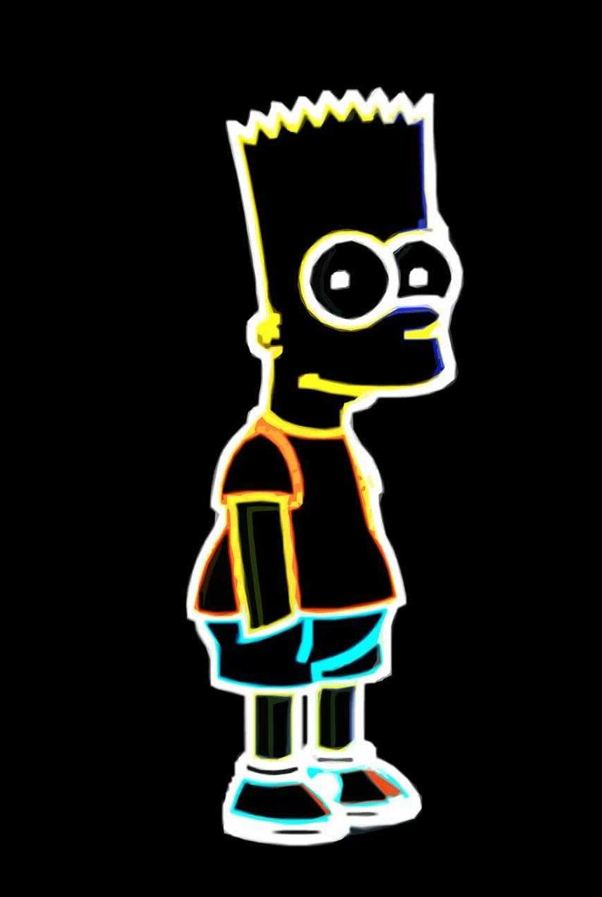 Trippy Bart Simpson Drawing Wallpapers