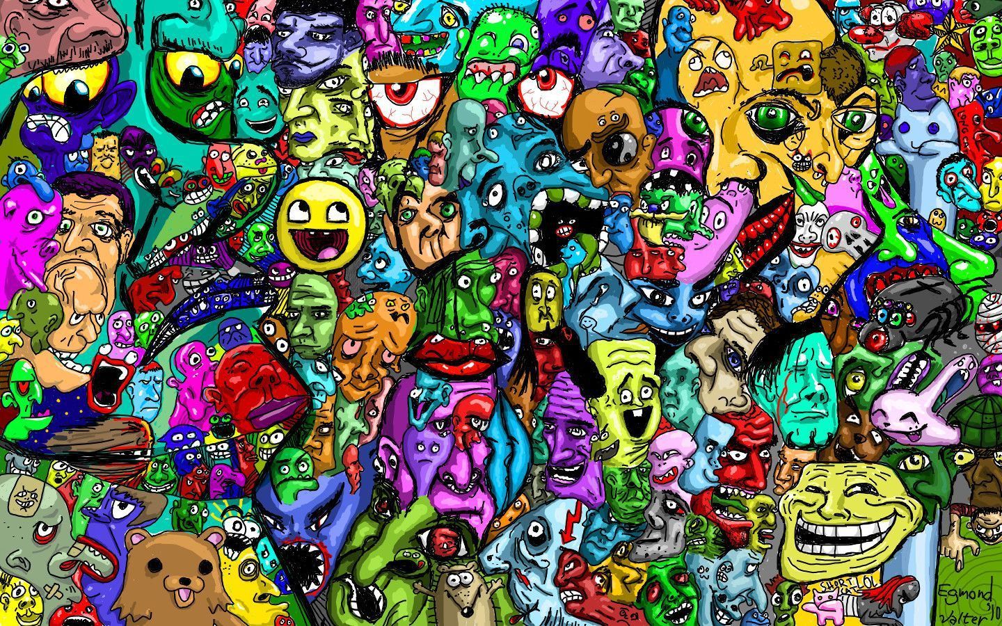 Trippy Grunge Drawings Wallpapers