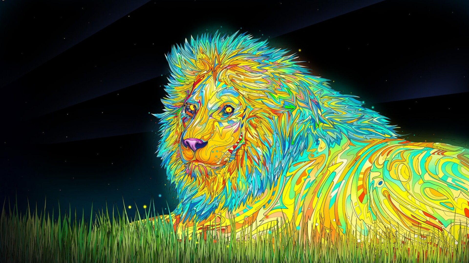 Trippy Lion Wallpapers