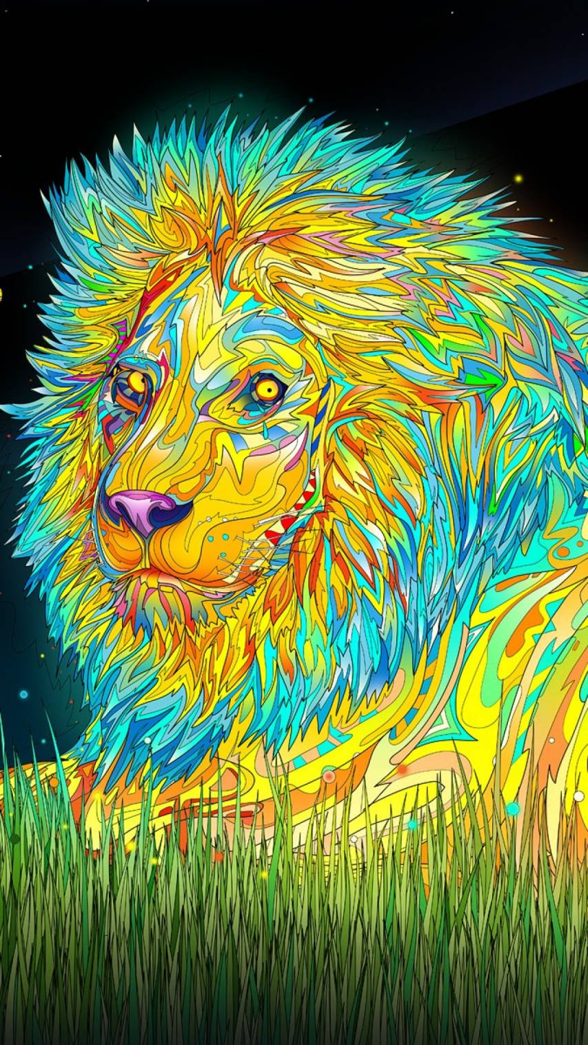 Trippy Lion Wallpapers