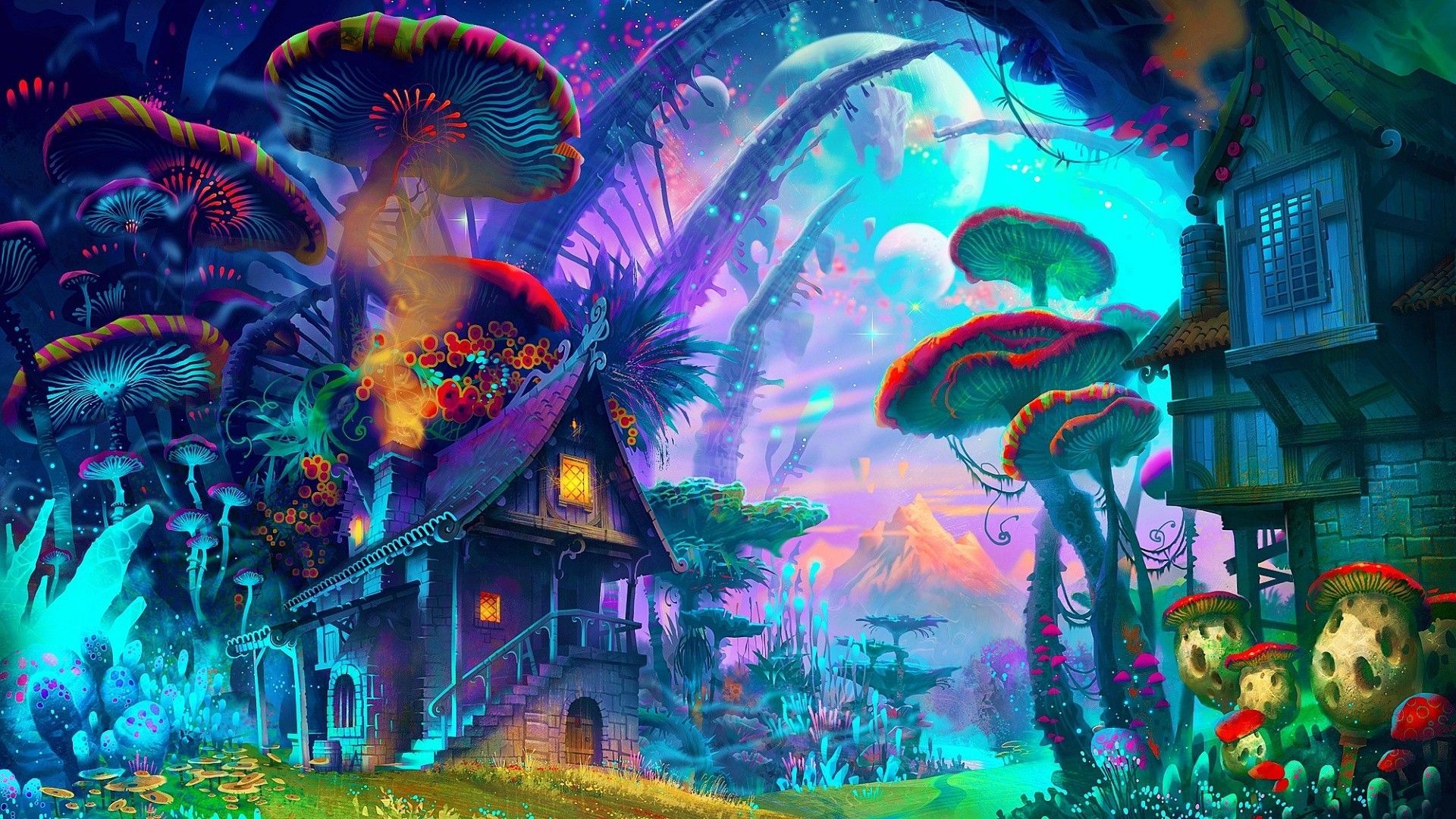 Trippy Mushroom Wallpapers