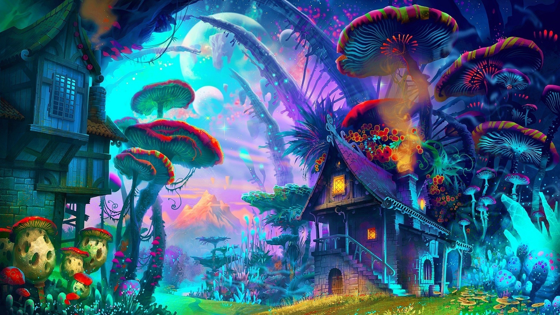 Trippy Mushroom Wallpapers