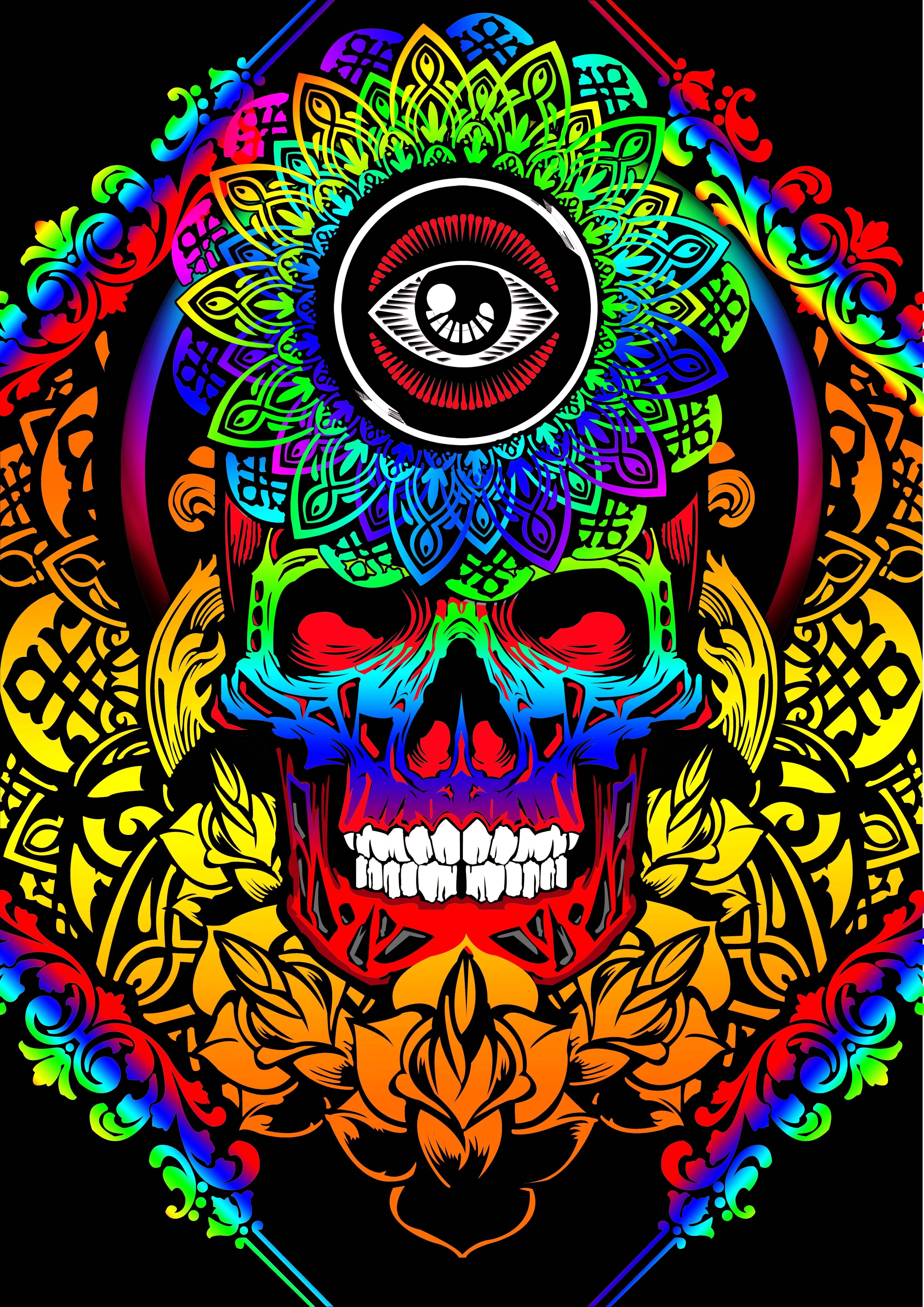 Trippy Skull Wallpapers